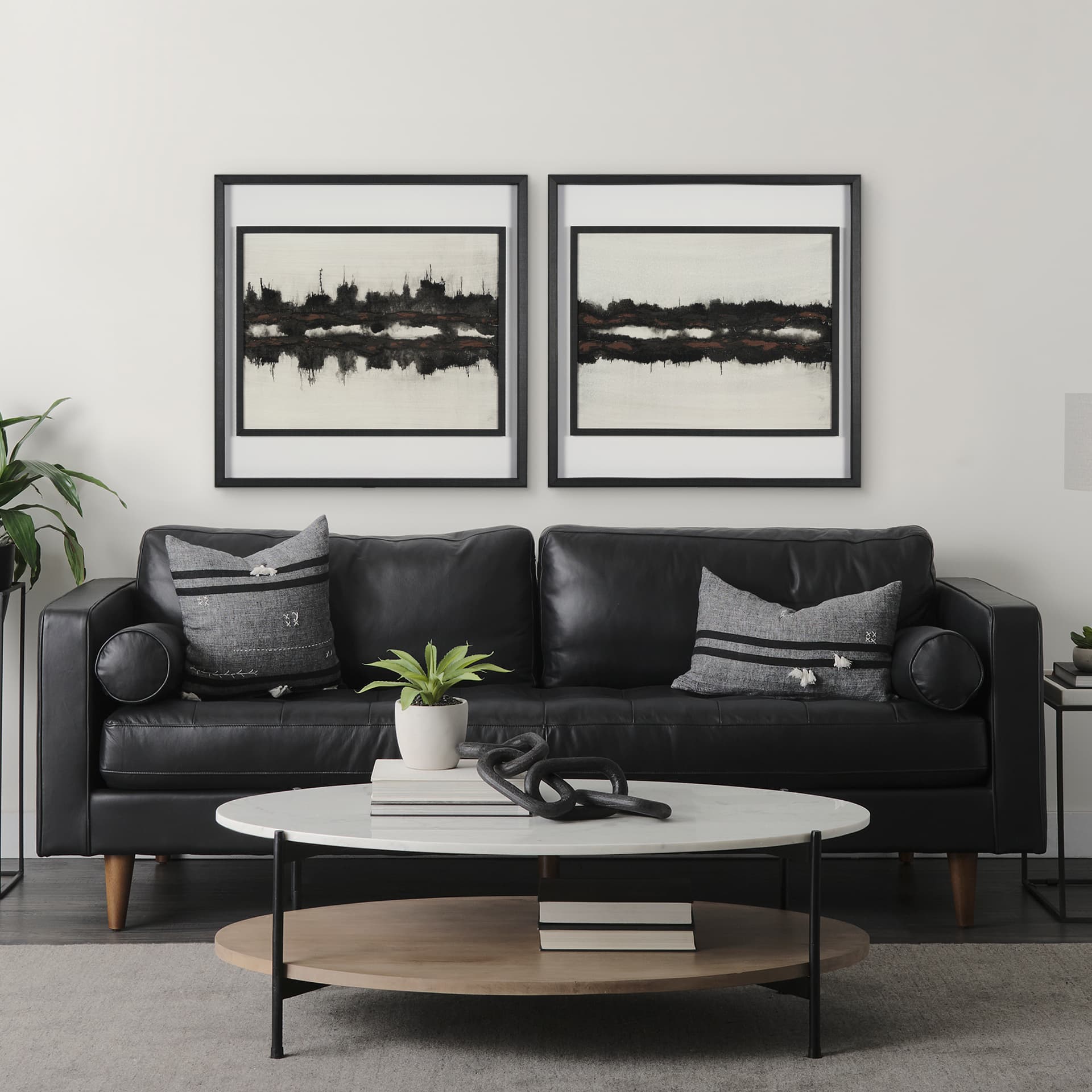 Sound Bite II by Studio M a handmade Original Framed Artwork under Glass — in a styled room