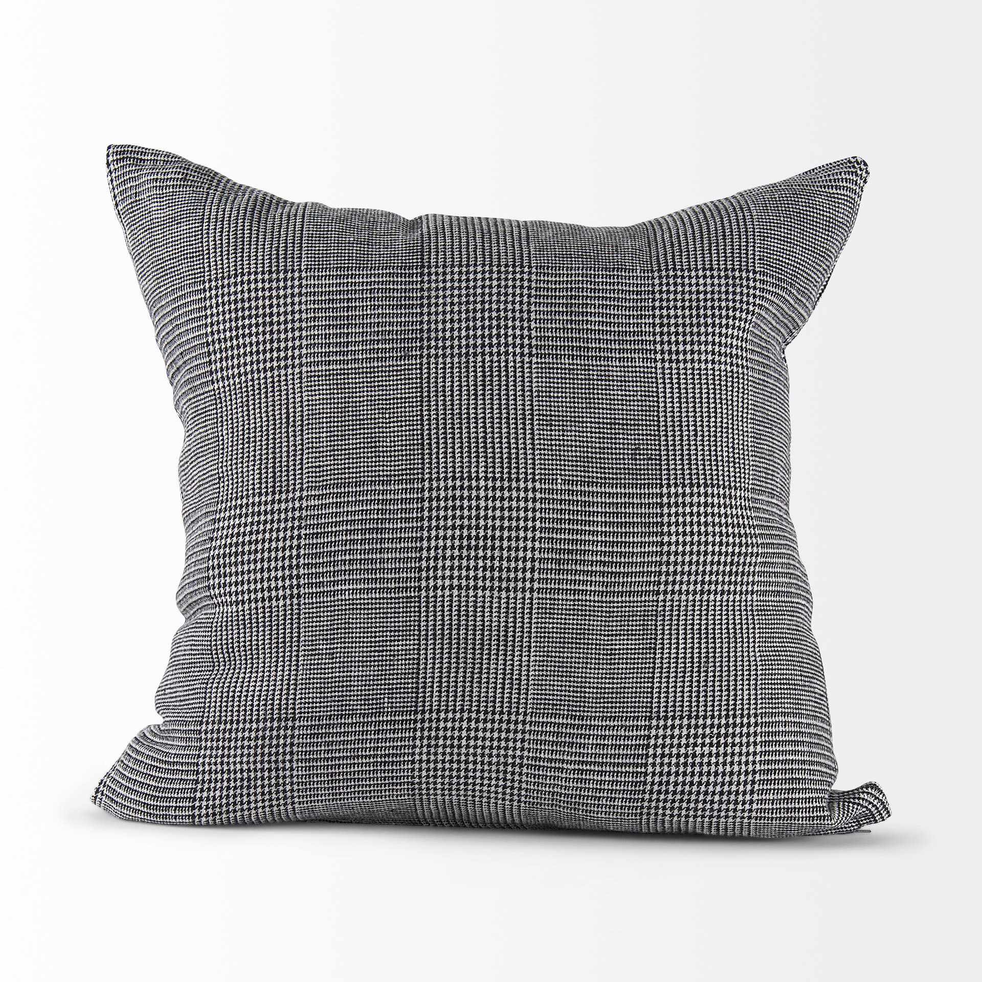 Ramone 20x20 Black and White Fabric Pillow Cover — product photograph
