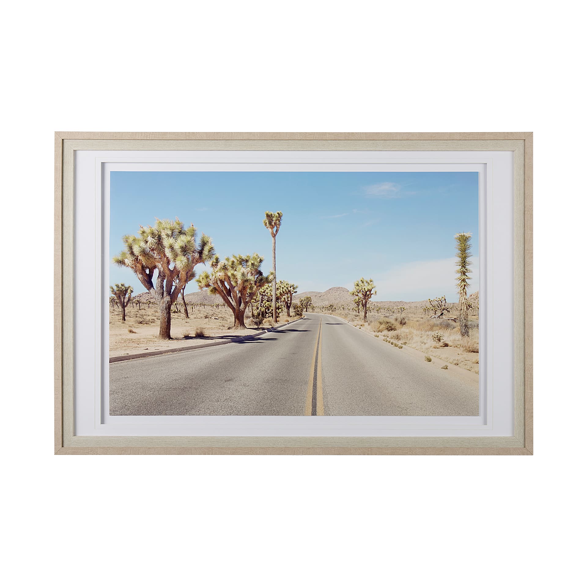 Desert Road by Irene Suchocki a Hand Embellished Textured Framed Art Photograph Matted under Glass — product photograph