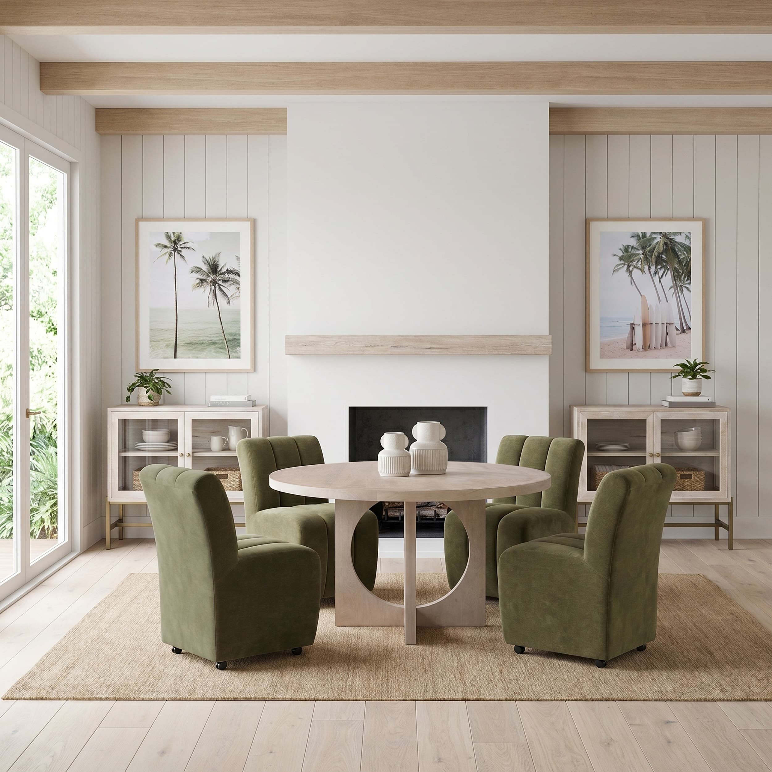 Oceanside Palms by Shot By Clint Framed Photo Print Matted under Glass — product photograph