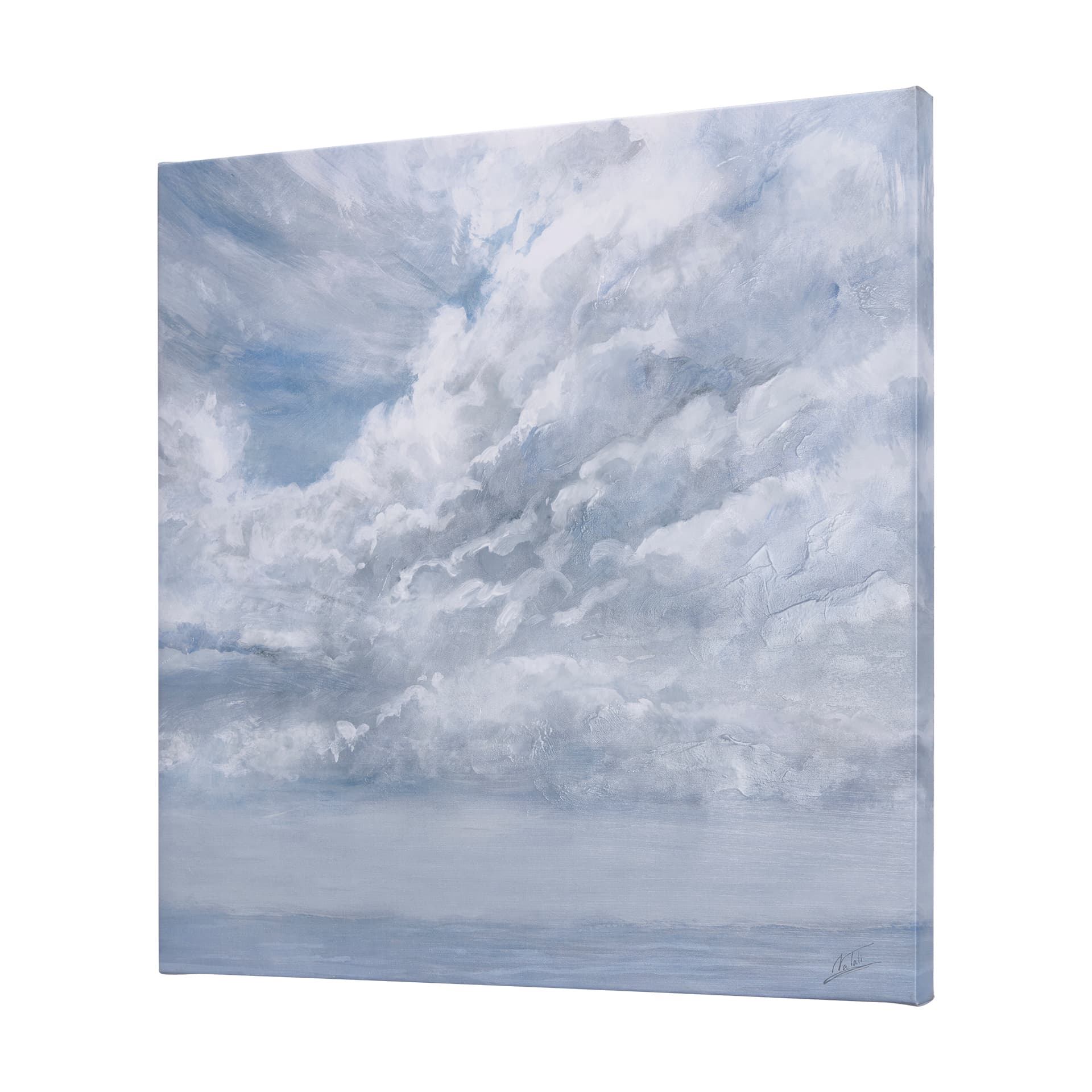 Day Cloud II by Mercana Studio a Hand Embellished Textured Canvas — product photograph