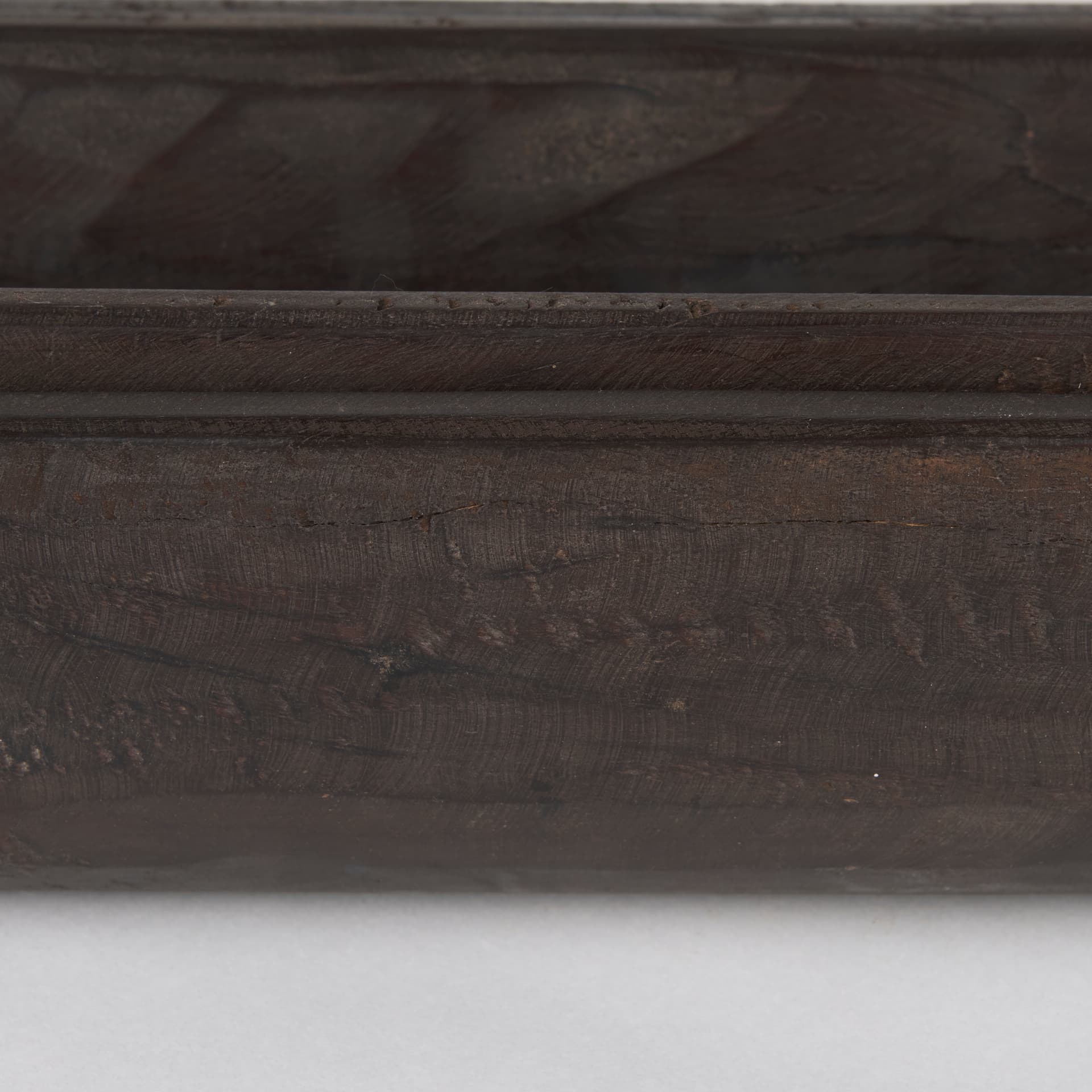 Athena Set of 2 Extra Large Black-Brown Reclaimed Wood Trays — product photograph