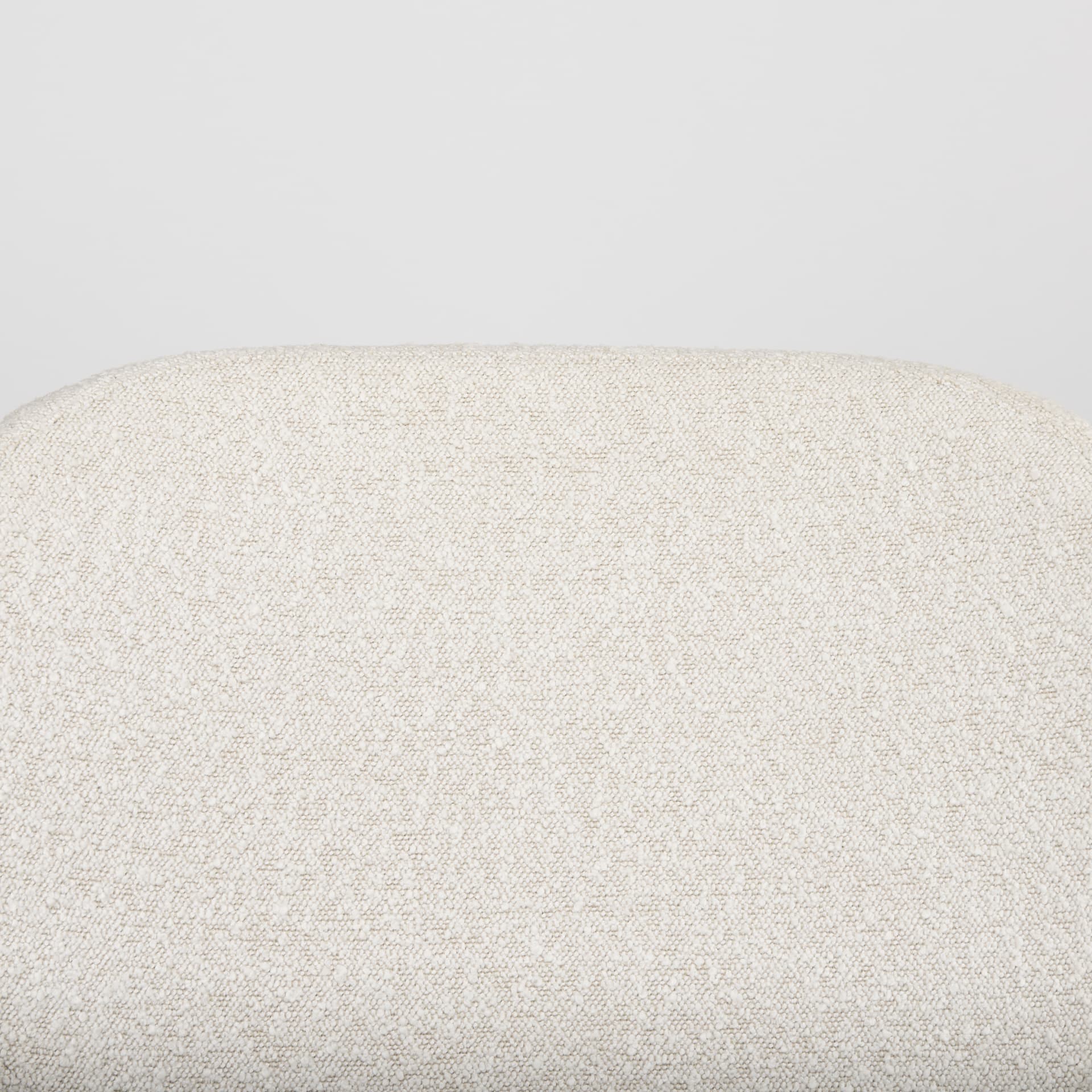Amelia Cream Boucle W/Black Metal Upholstered Accent Chair 21.3L x 21.3W x 30.3H — product photograph