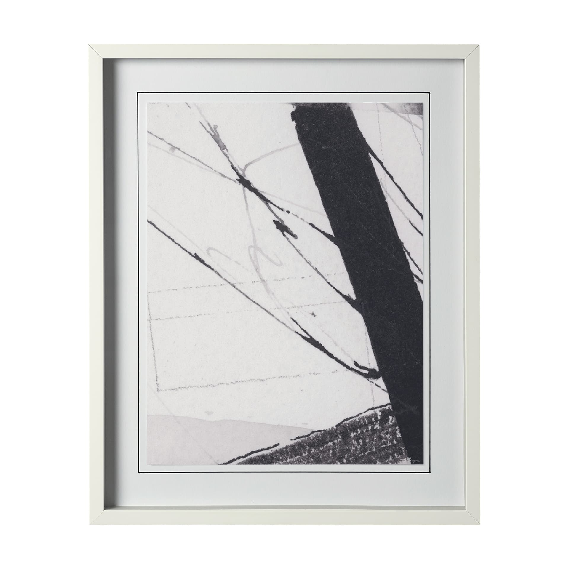 Directions III by Mercana Studio a Hand Embellished Textured Framed Art Print Matted under Glass — product photograph
