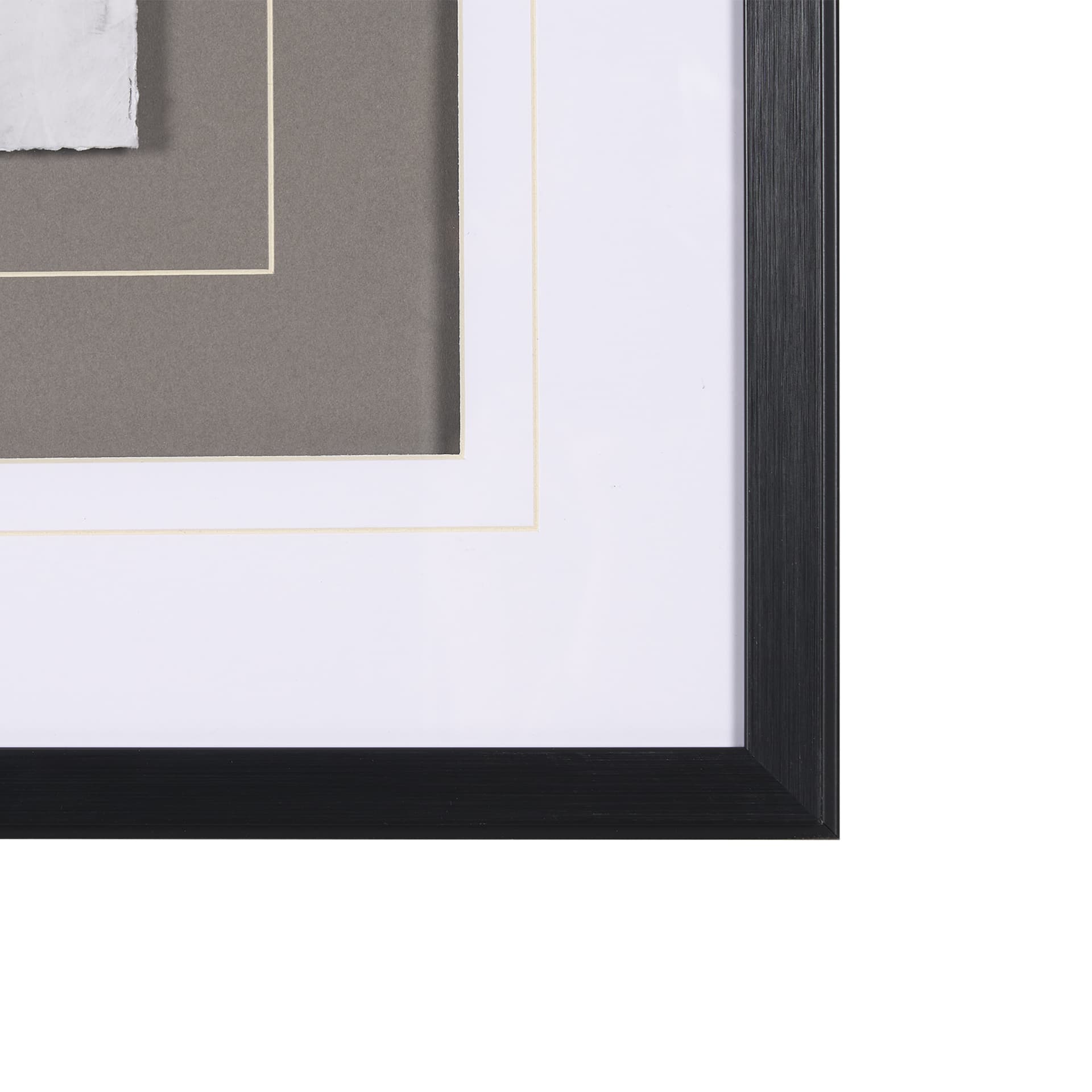 Soft Blue Botanoicals V by Mercana Studio Hand Embellished Framed Art Print Matted under Glass — product photograph