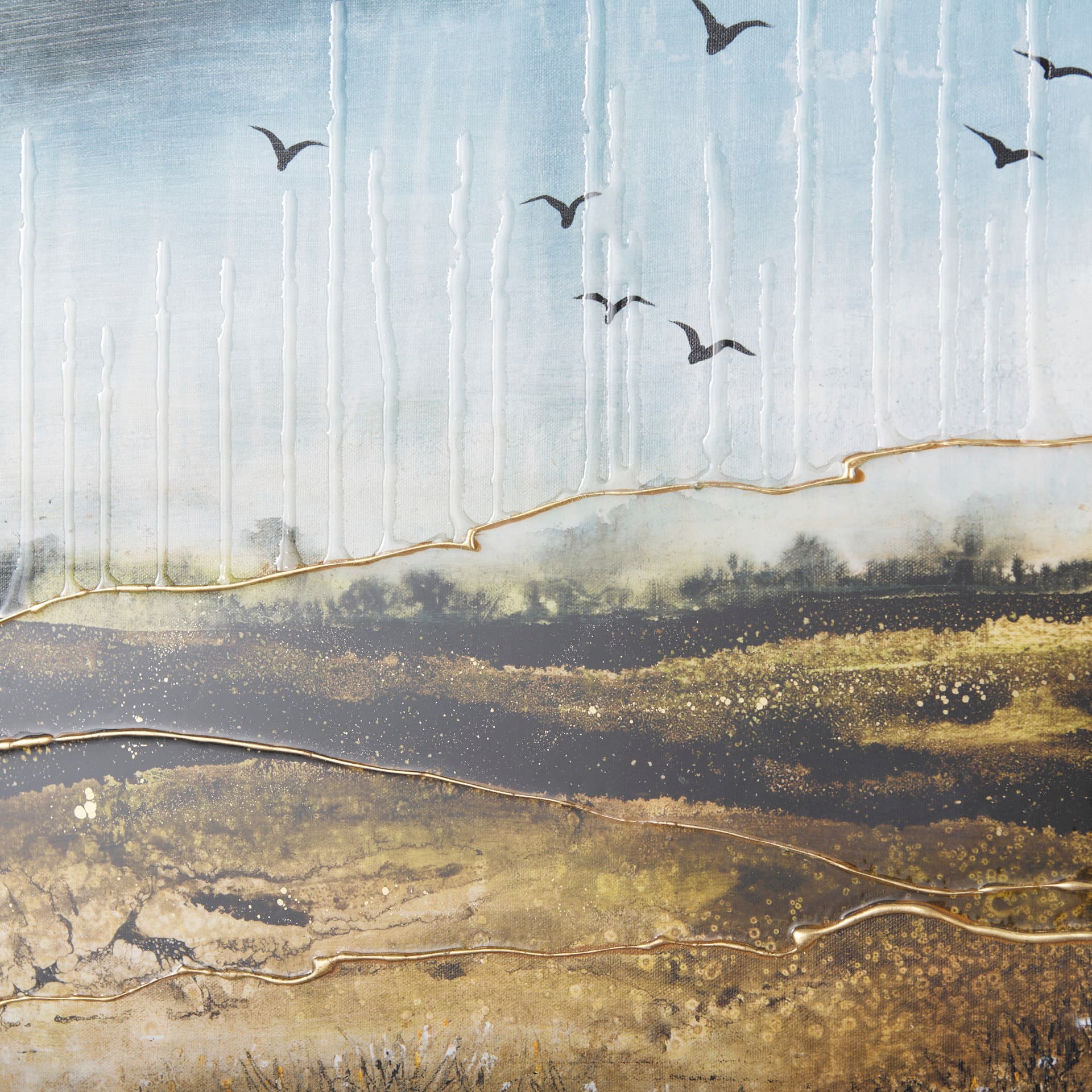 Daily Fly Over by Julie Devine a Canvas Print — product photograph