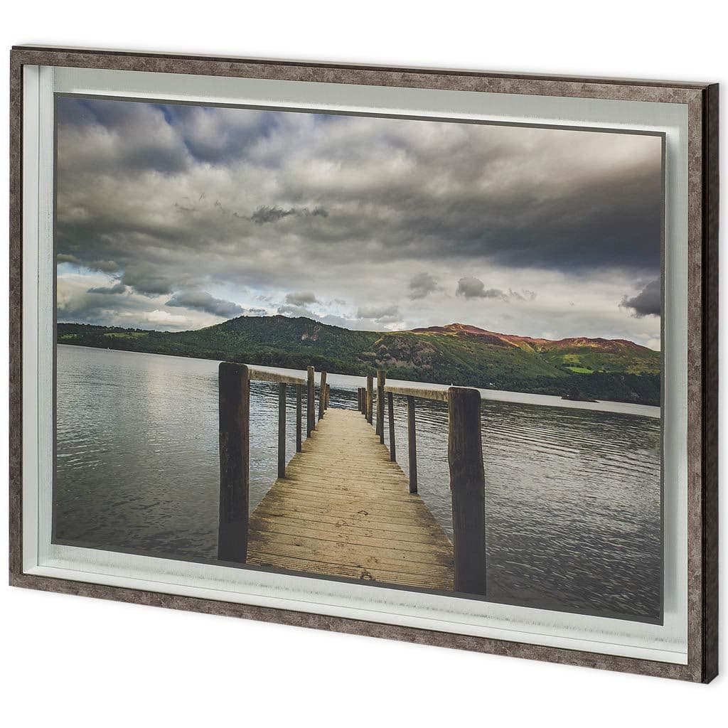 Run by Joe Reynolds a Hand Embellished Textured Framed Photo Art Print Matted under Glass — product photograph