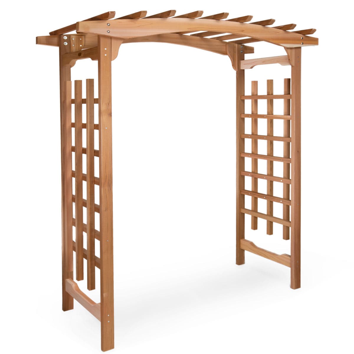 Cedar Pagoda Garden Arbor & Planter Box Set PA96-Set — product photograph