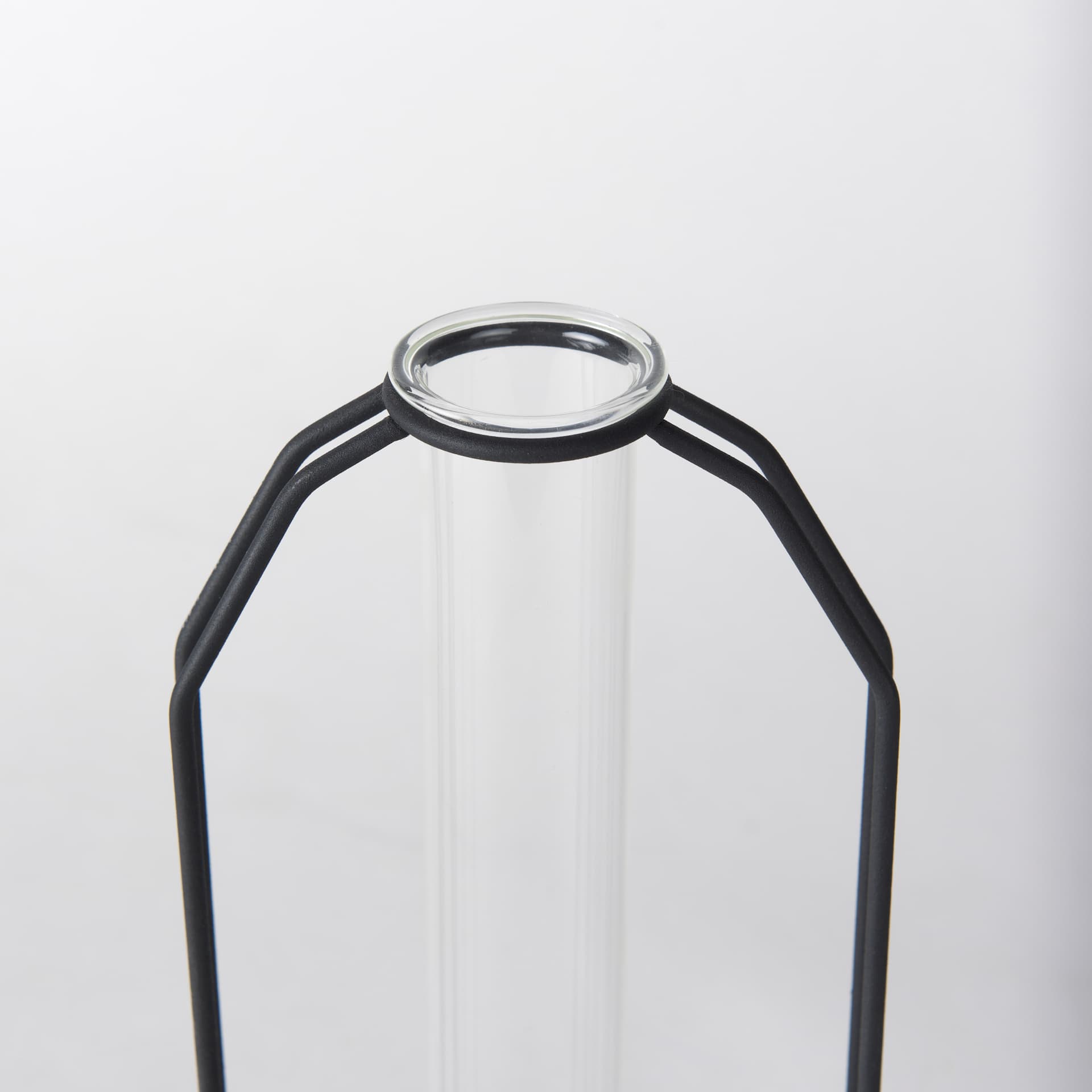 Aria 4.5L x 3.9W x 11.0H Metal and Glass Holder Object — product photograph