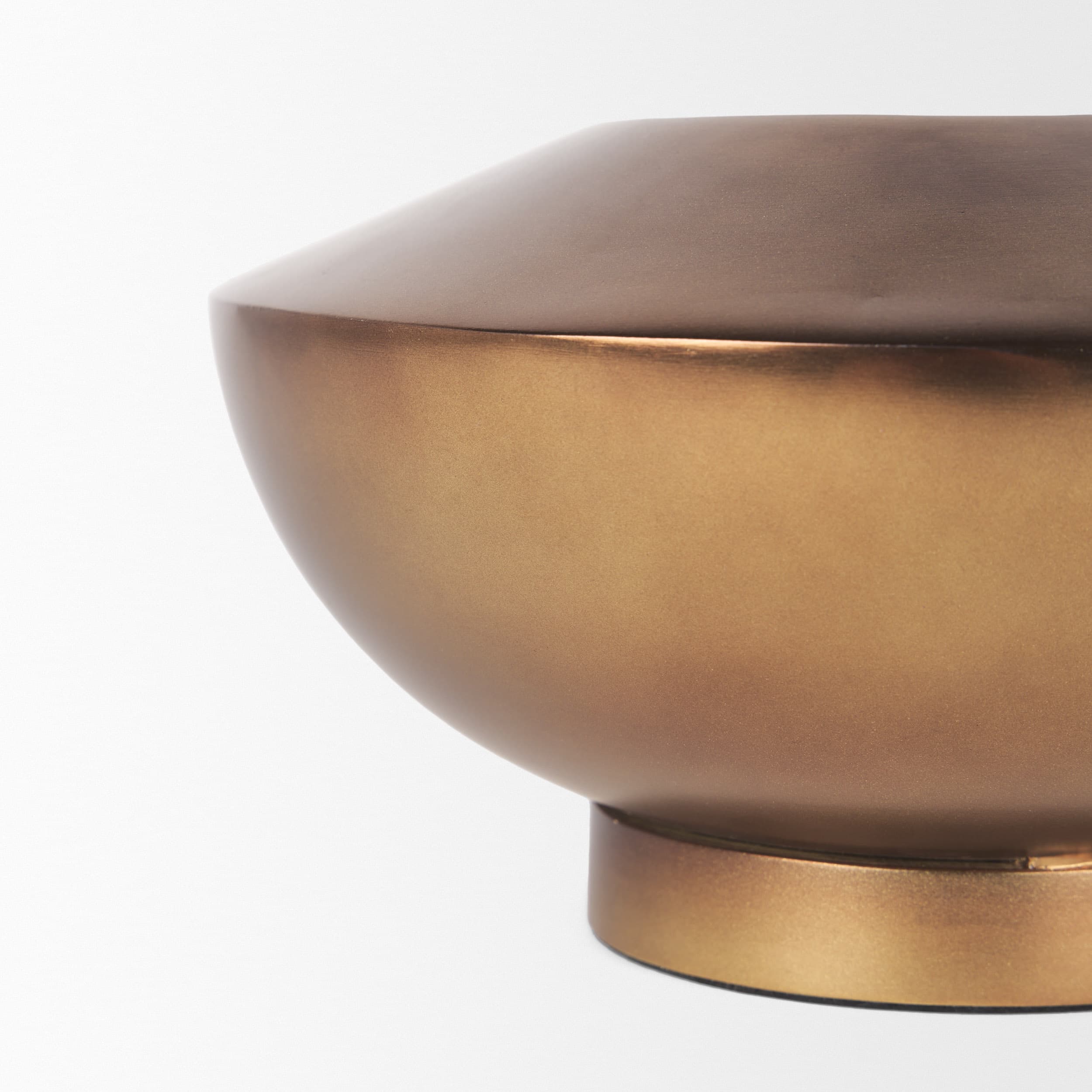 Quiana Medium Textured Gold Metal Vase — product photograph