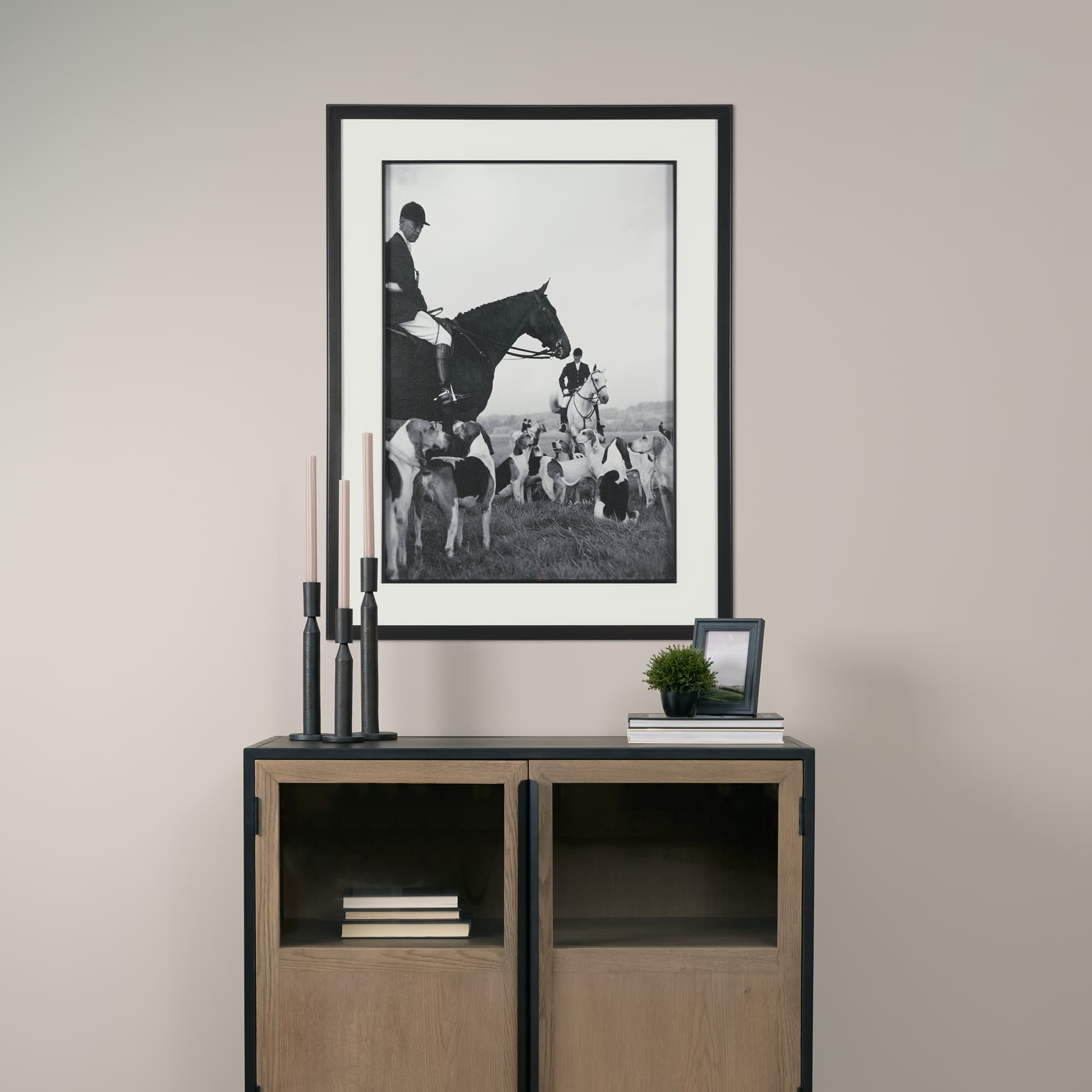 The Gathering by The Chelsea Collection Textured FramedPhoto Print Matted under Glass — in a styled room