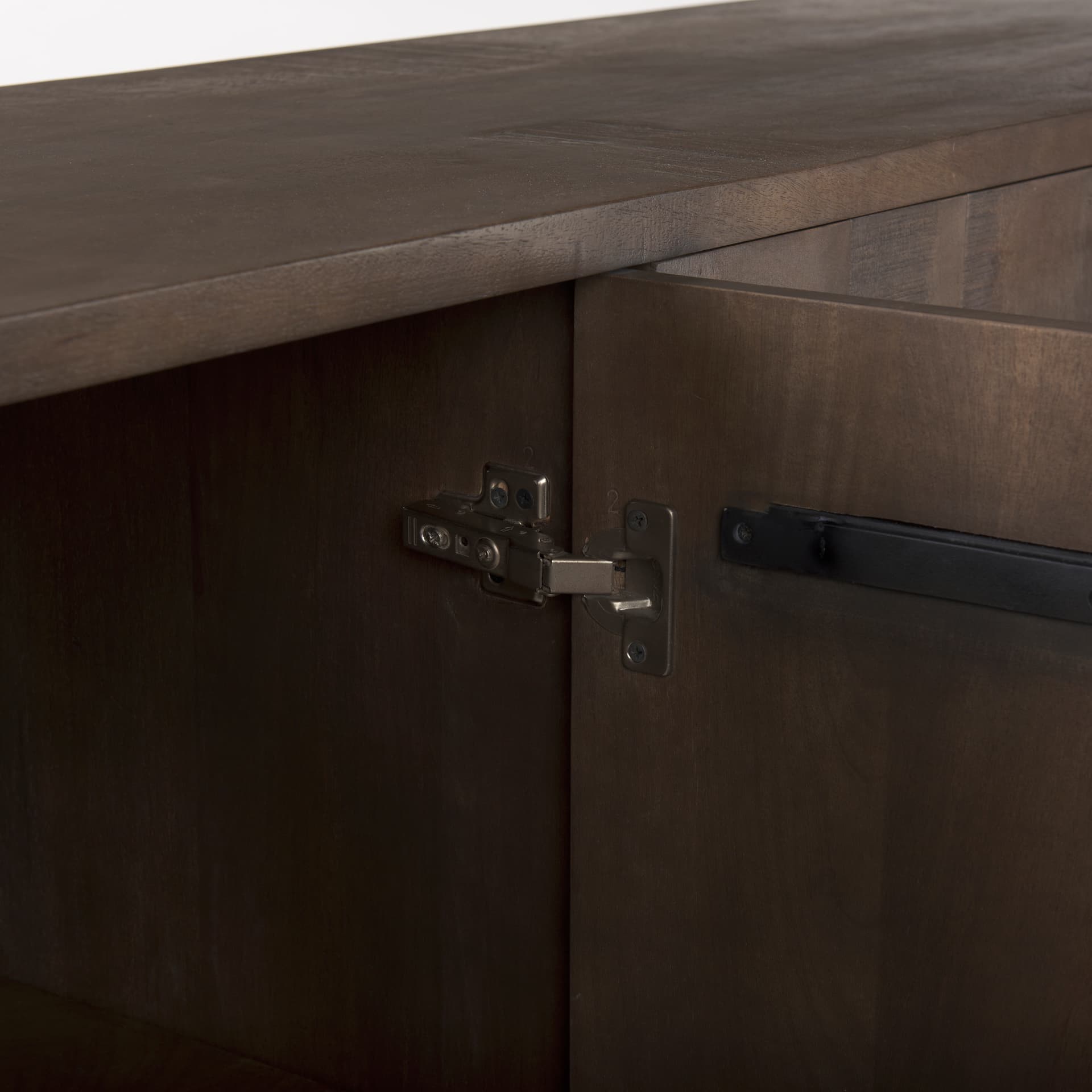 West 82.0L x 18.0W x 34.0H Wooden Angular Sideboard — product photograph