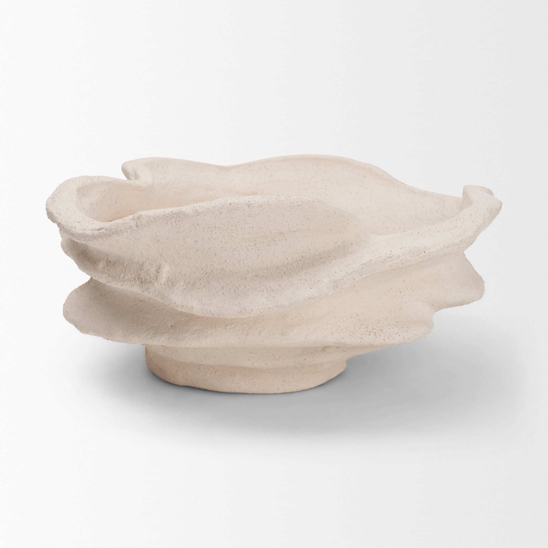 Scala Textured Ceramic Organic Forms Decorative Bowl — product photograph