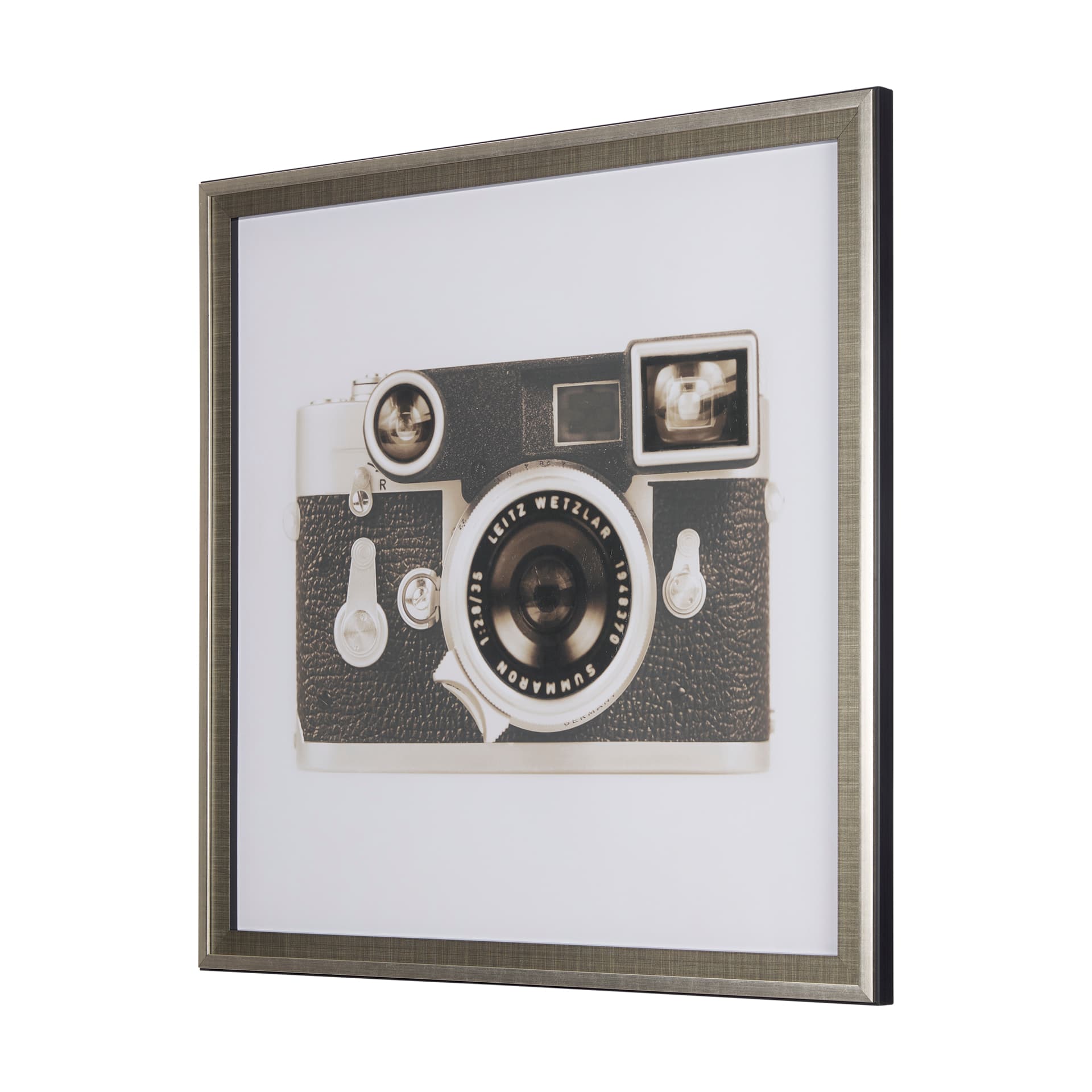 Retro Camera II by Mercana Studio a Hand Embellished Textured Framed Photo Art Print Matted under Gl — product photograph