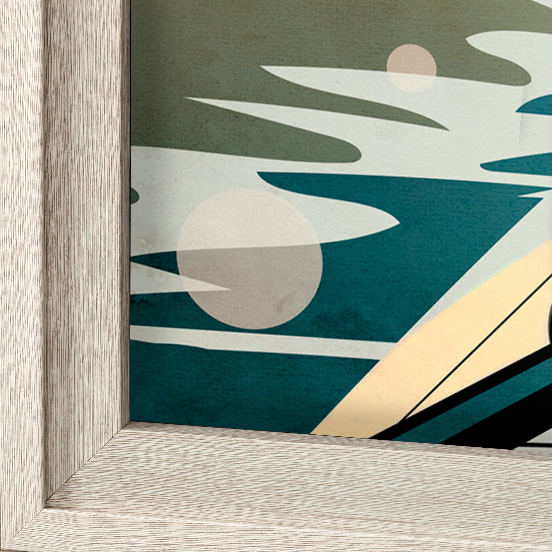 Muskoka Go Canada (XL) by Mercana Studio a Hand Embellished Decograph Framed Art Print under Glass — product photograph