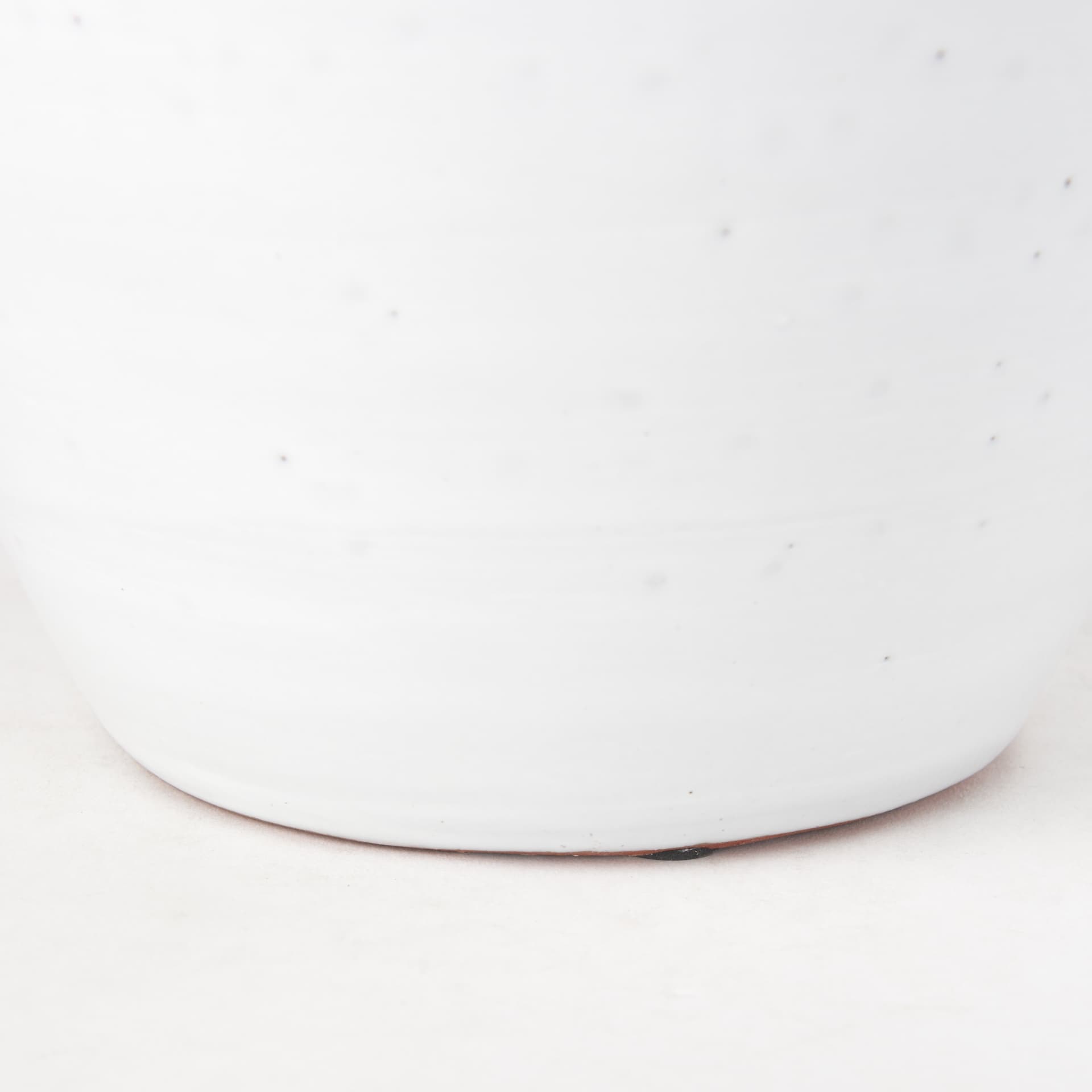 Basin Large Off-White Glazed Vase — product photograph