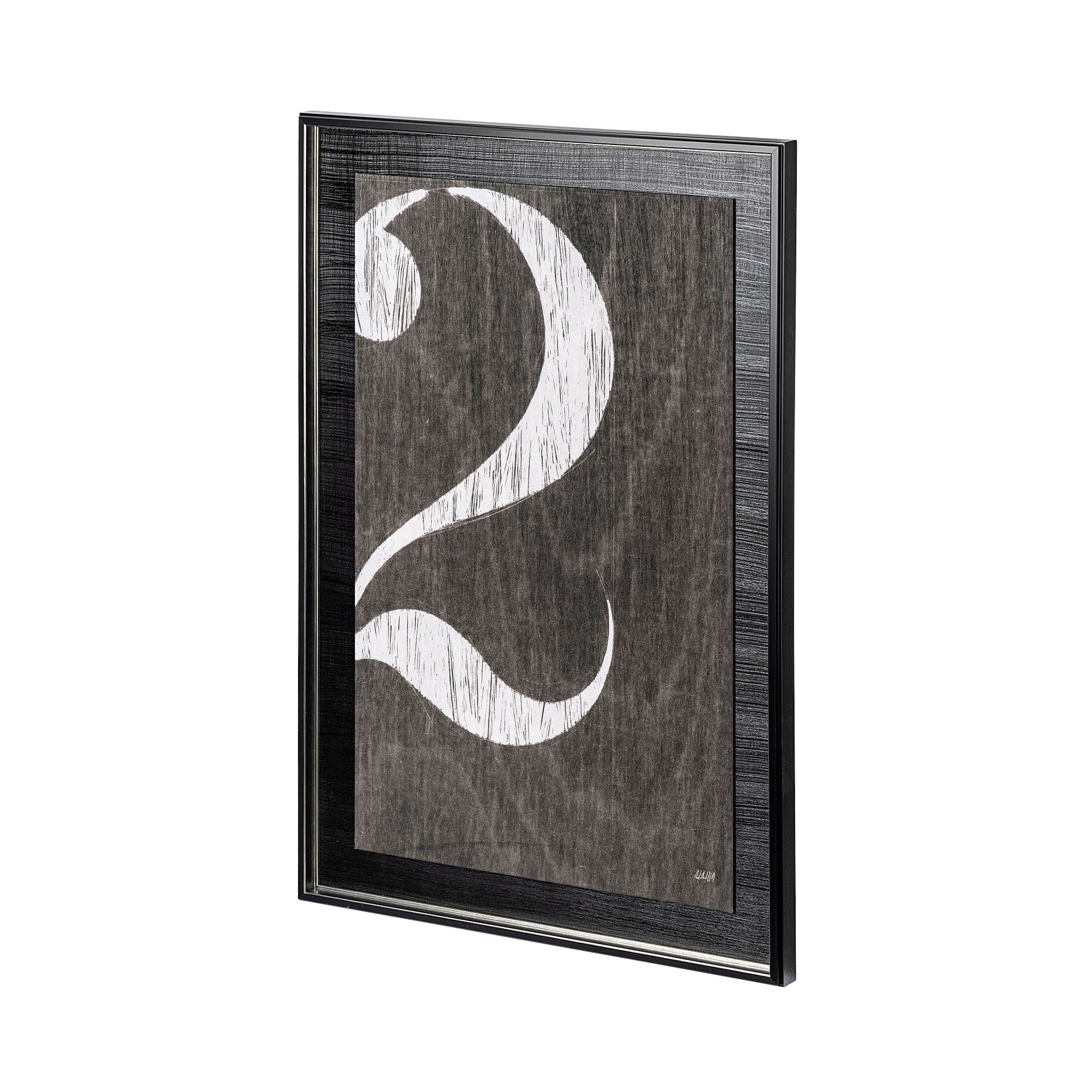 Value Collector 2 by Mercana Studio a Hand Embellished Textured Framed Art Print — product photograph