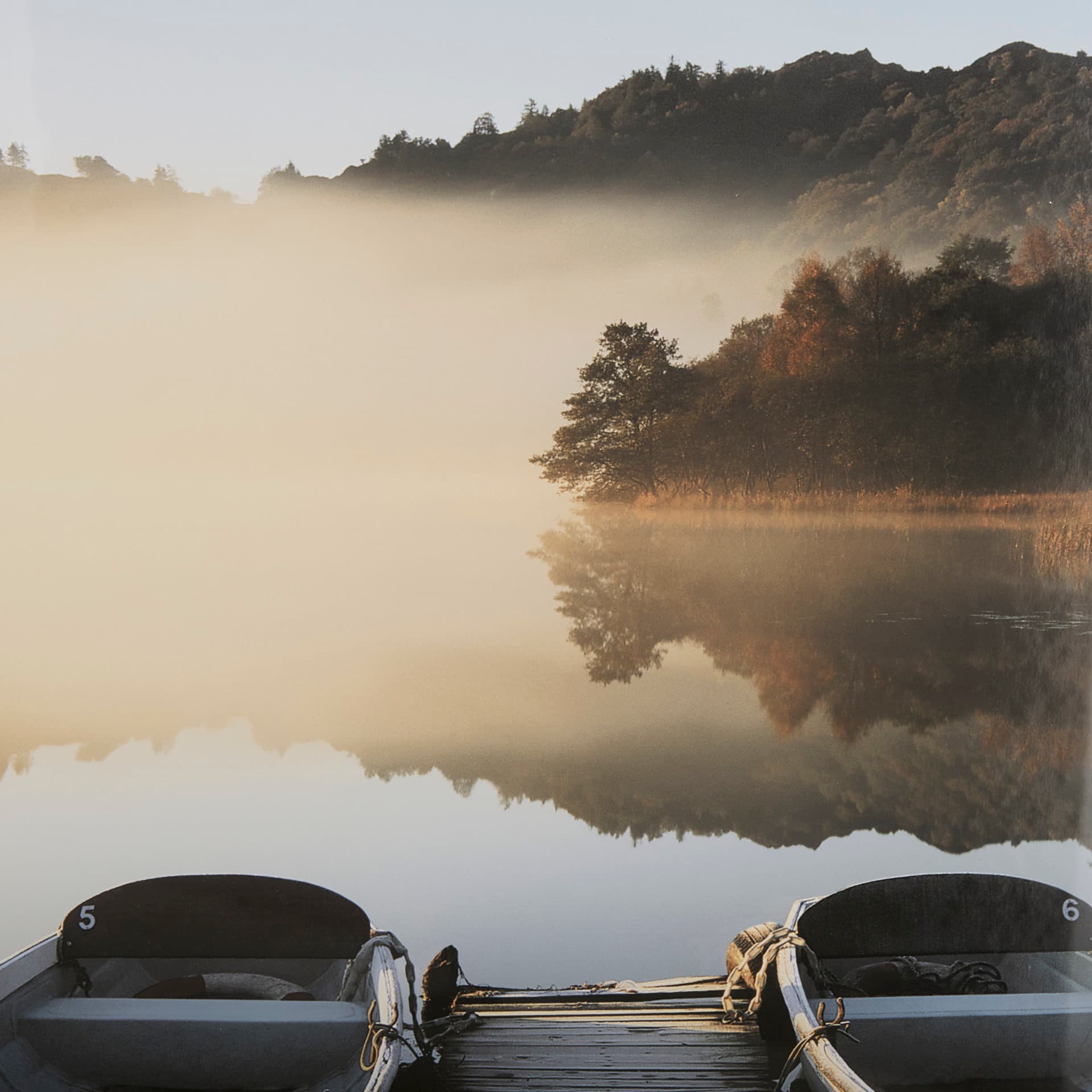 Tranquil Haze - Framed Art Photograph Matted under Glass — product photograph