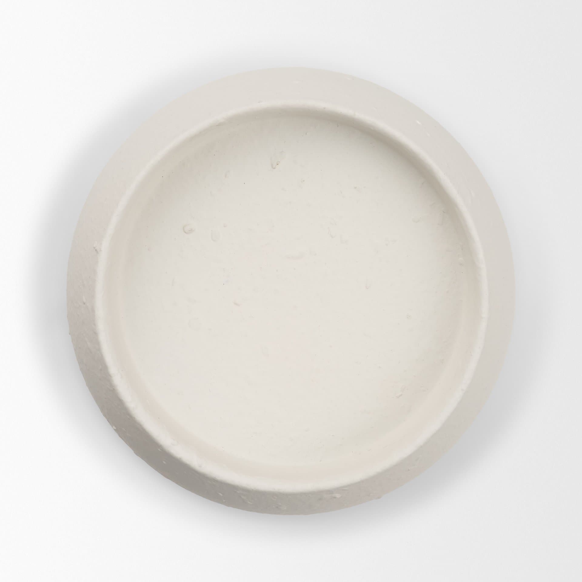 Pelar Small Matte White Metal Stacked Pillar Candle Holder — product photograph