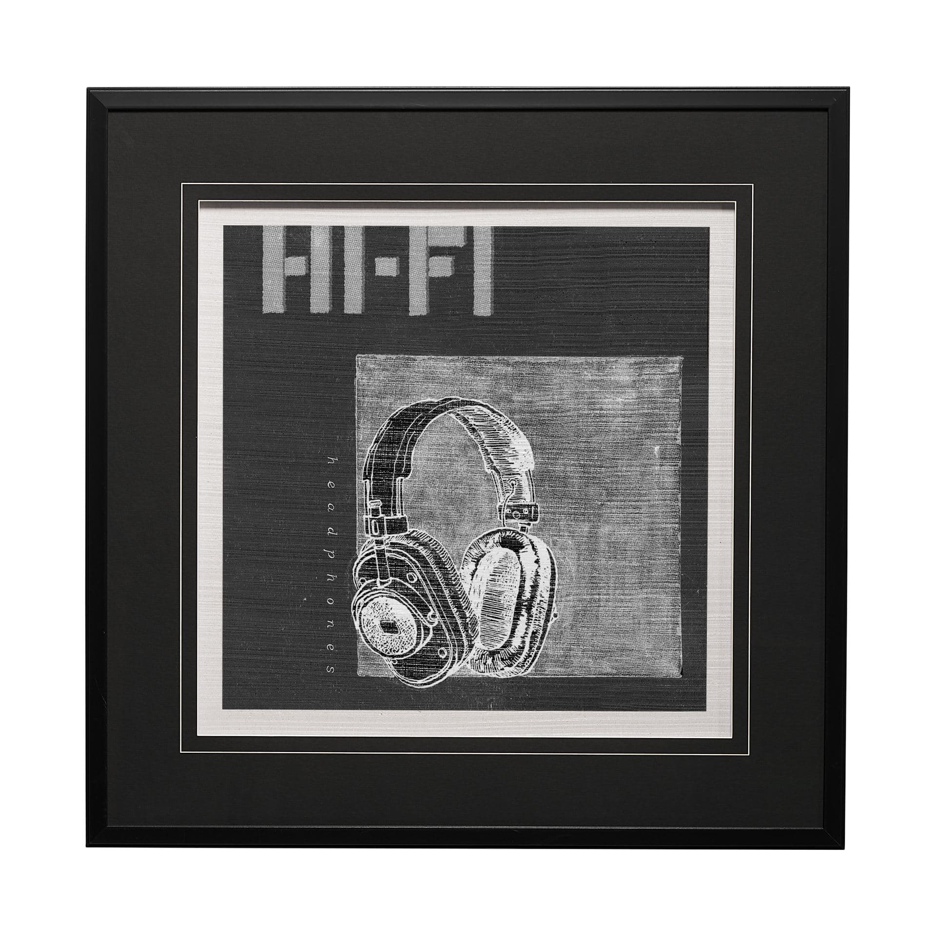 Retro Tone II by Alarm a Hand Embellished Textured Framed Art Print Matted under Glass — product photograph