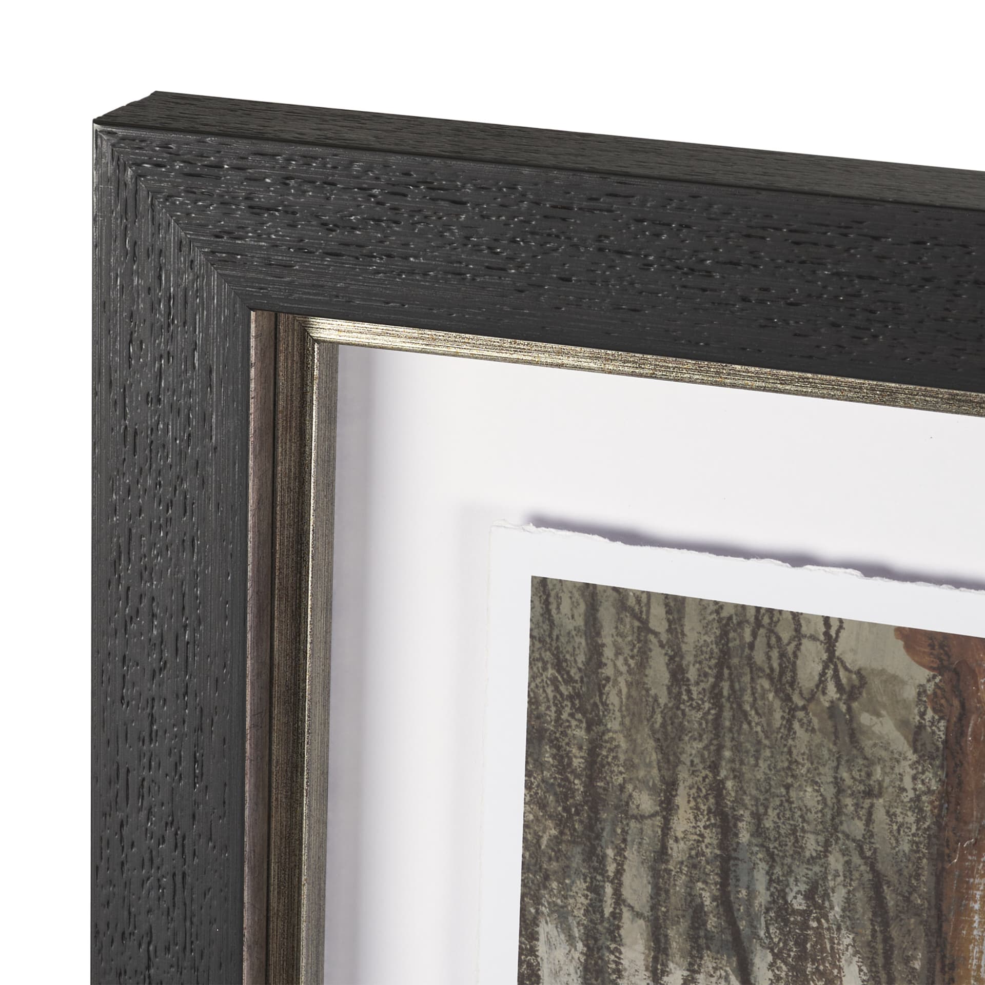 Winter Sky by Mercana Studio Hand Embelished Framed Artwork Matted under Glass — product photograph