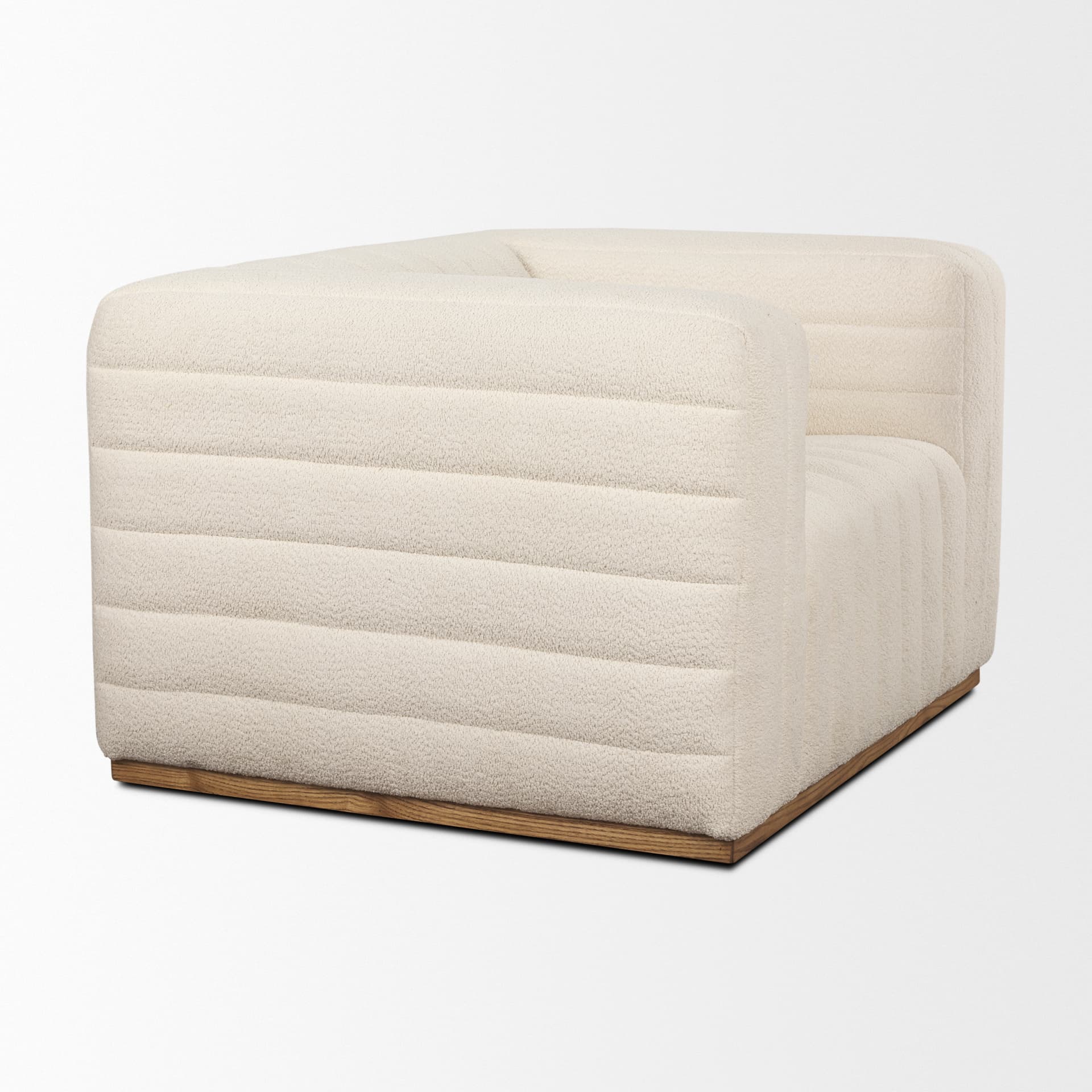 Ricciardo Cream Boucle Upholstered Arm Chair — product photograph