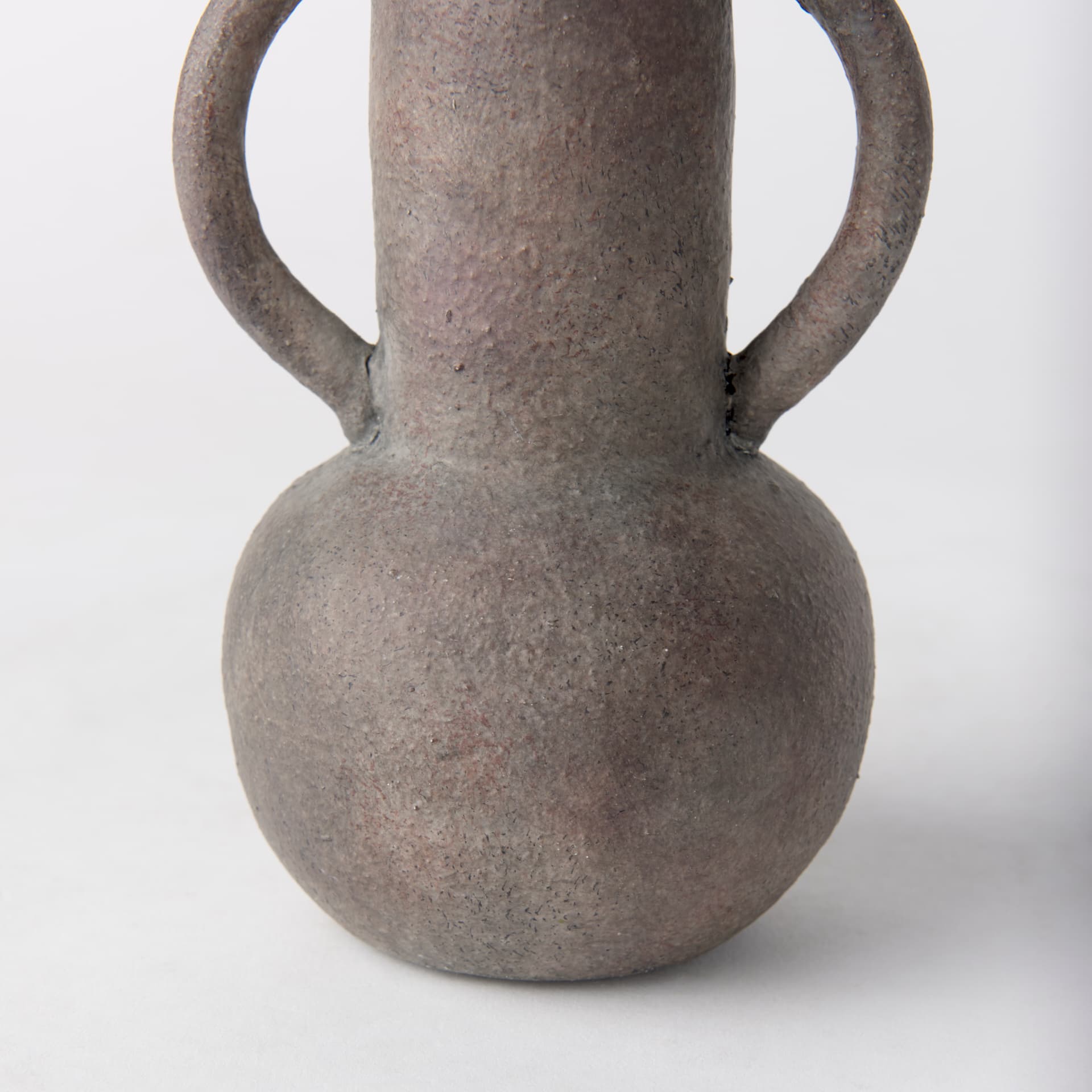 Armani 6.7H Brown-Gray Double Ear Vase — product photograph