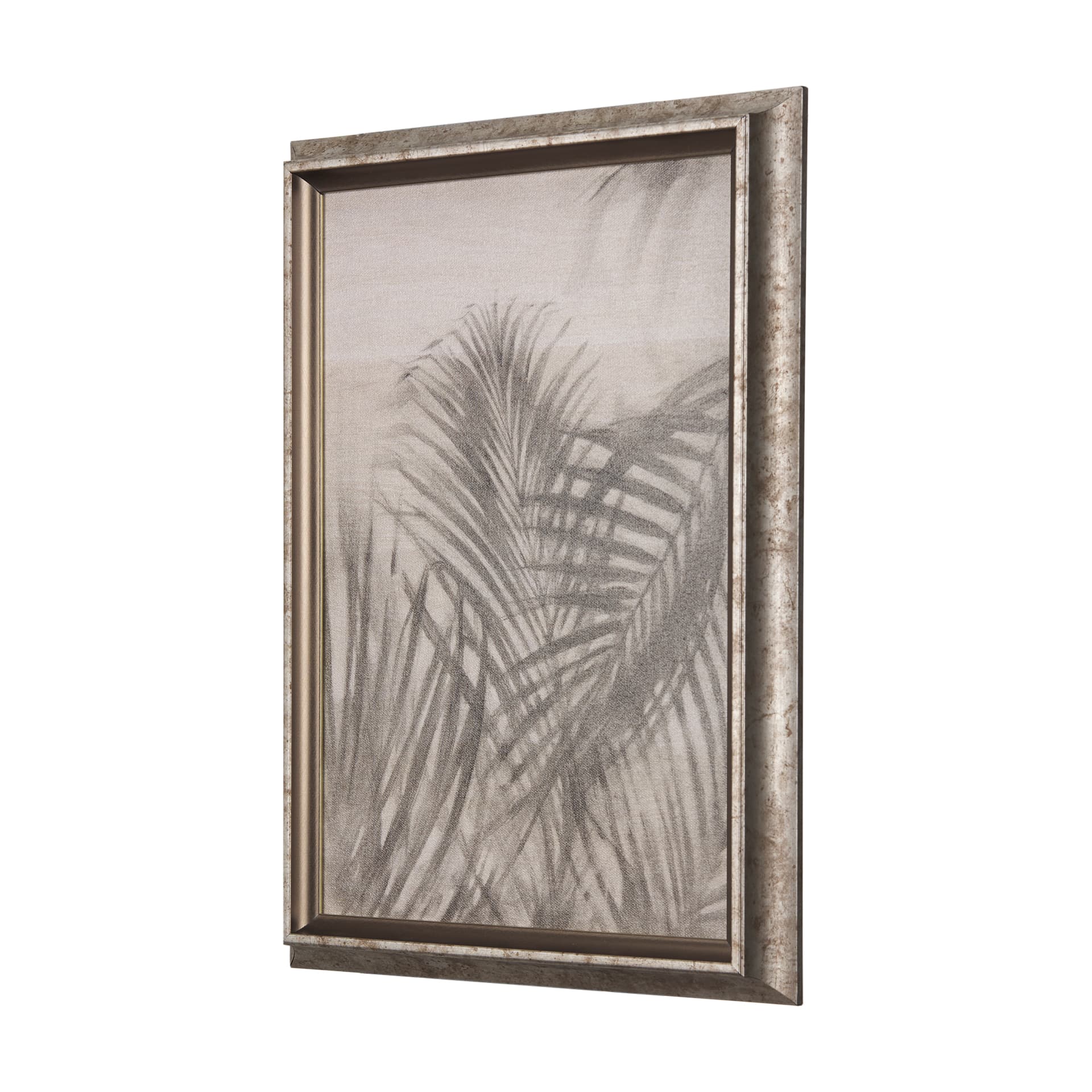 Surf Fence by Mercana Studio a Hand Embellished Textured Framed Art Print — product photograph