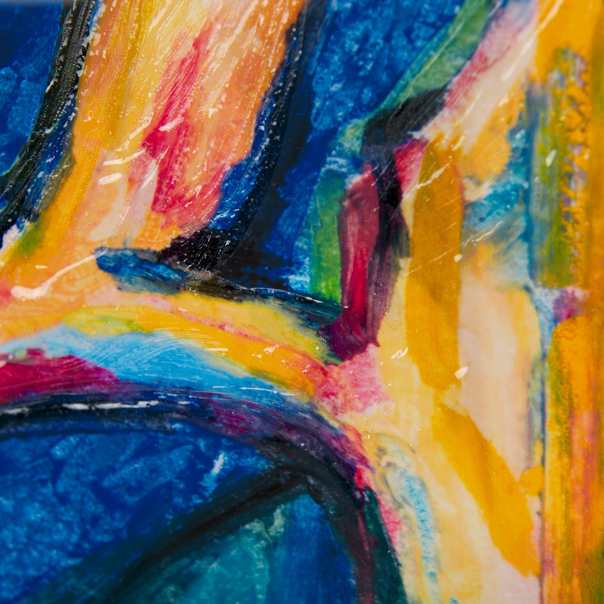 Numbers IV by Mercana Studio a Hand Embellished Textured Framed Art Print Matted under Glass — product photograph