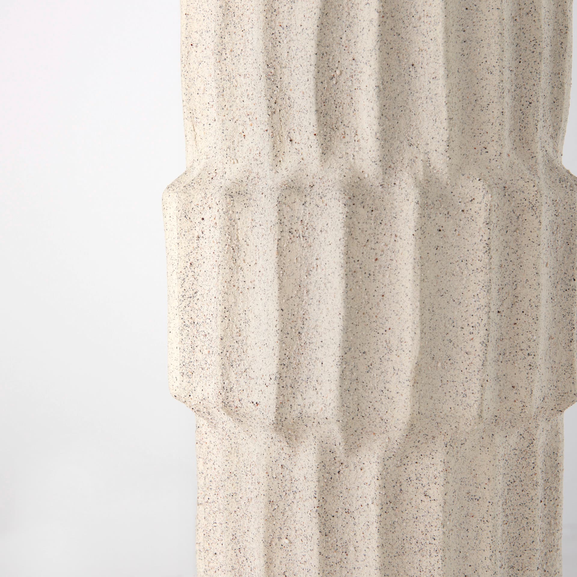 Cardon 14.4H Cream Ceramic Vase — product photograph