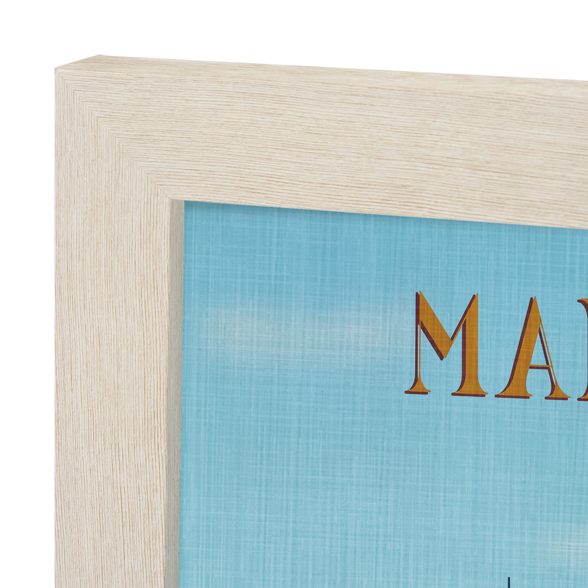 Maine GO (L) by Mercana Studio Textured Framed Artwork Matted — product photograph
