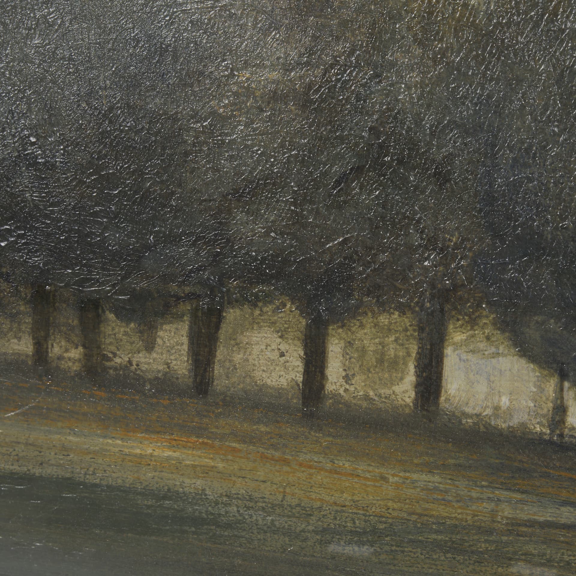 Secret Garden-L by Mercana Studio a Hand Embellished Textured Framed Art Print Matted under Glass — product photograph