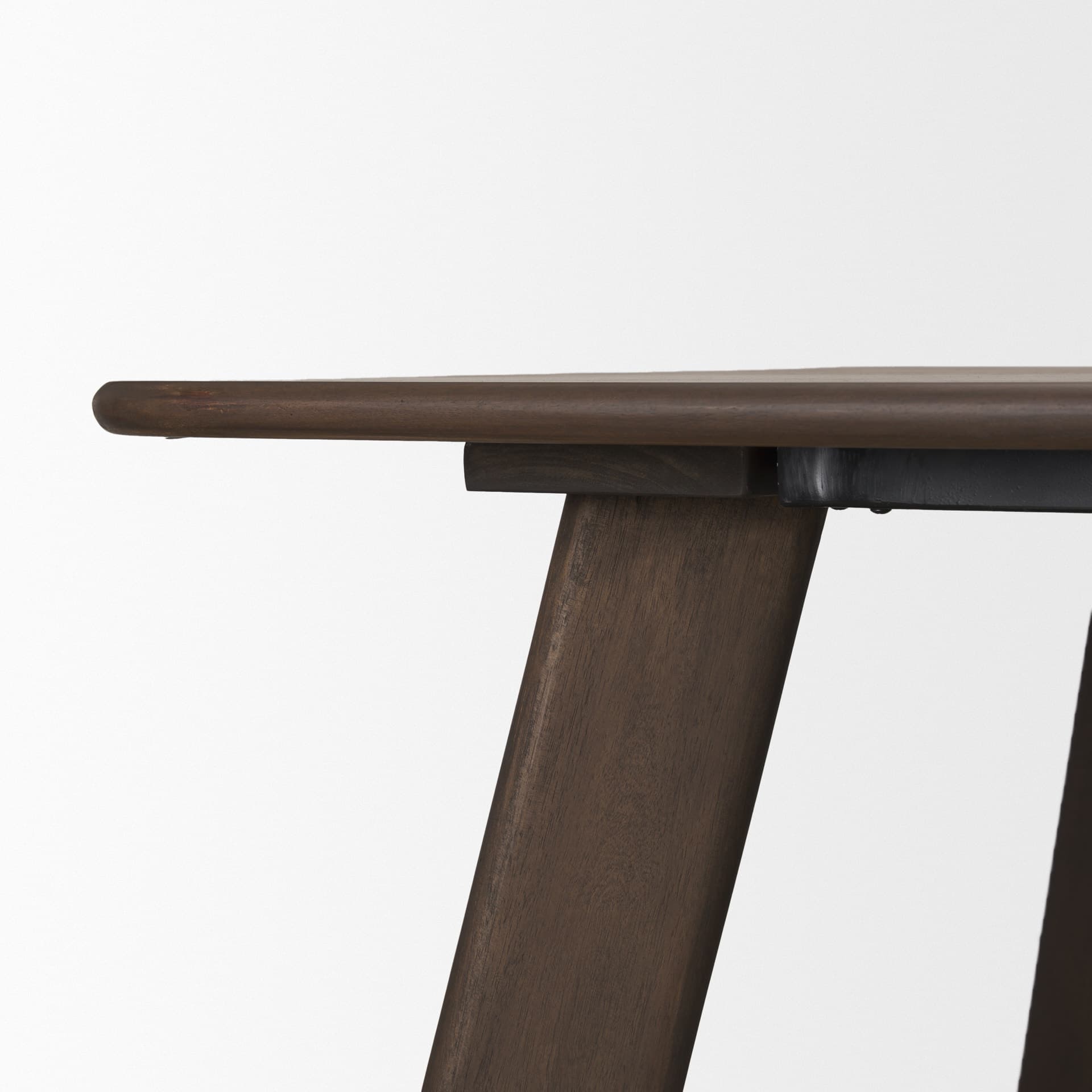 Welborn 84"L x 42"W Rectangular Dining Table | Modern | Dark Brown Wood | Seats 8 — product photograph