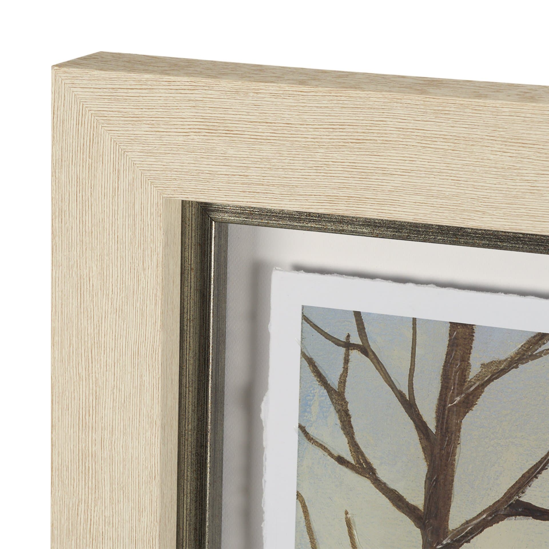 Winter Day I by Mercana Studio Hand Embelished Framed Artwork Matted under Glass — product photograph