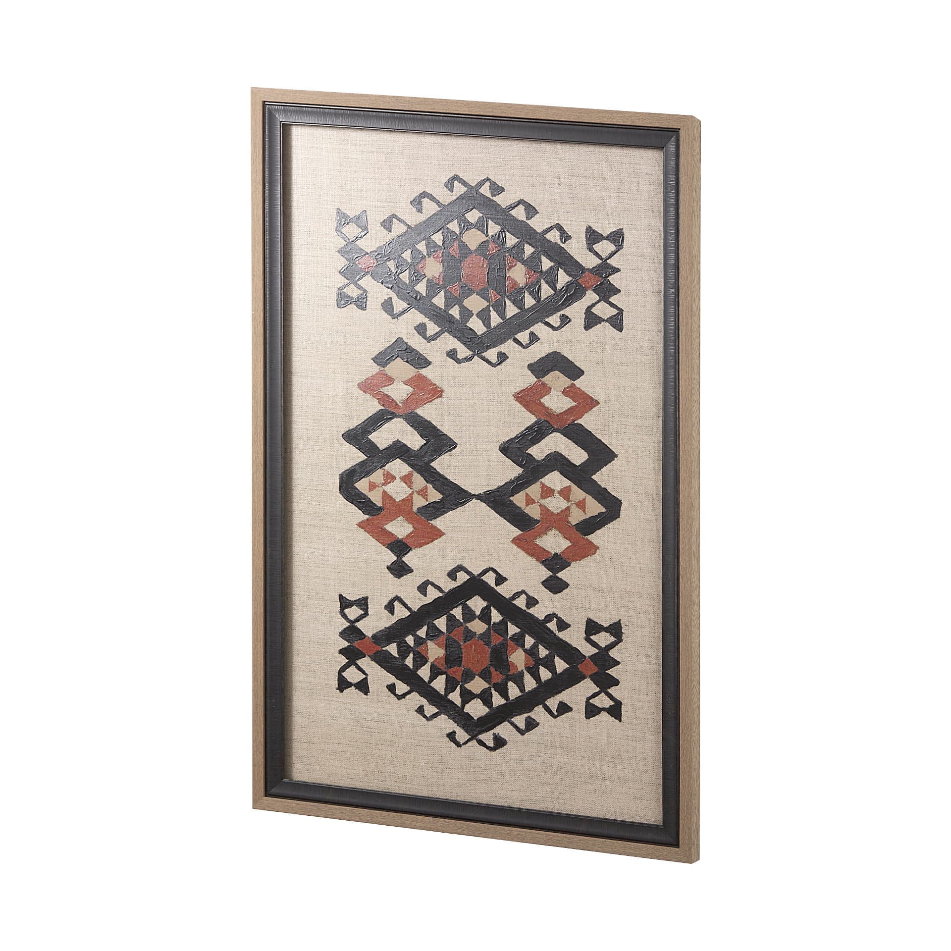 Creamy Tapestry I by Mercana Studio a Hand Embellished Textured Framed Art Print — product photograph