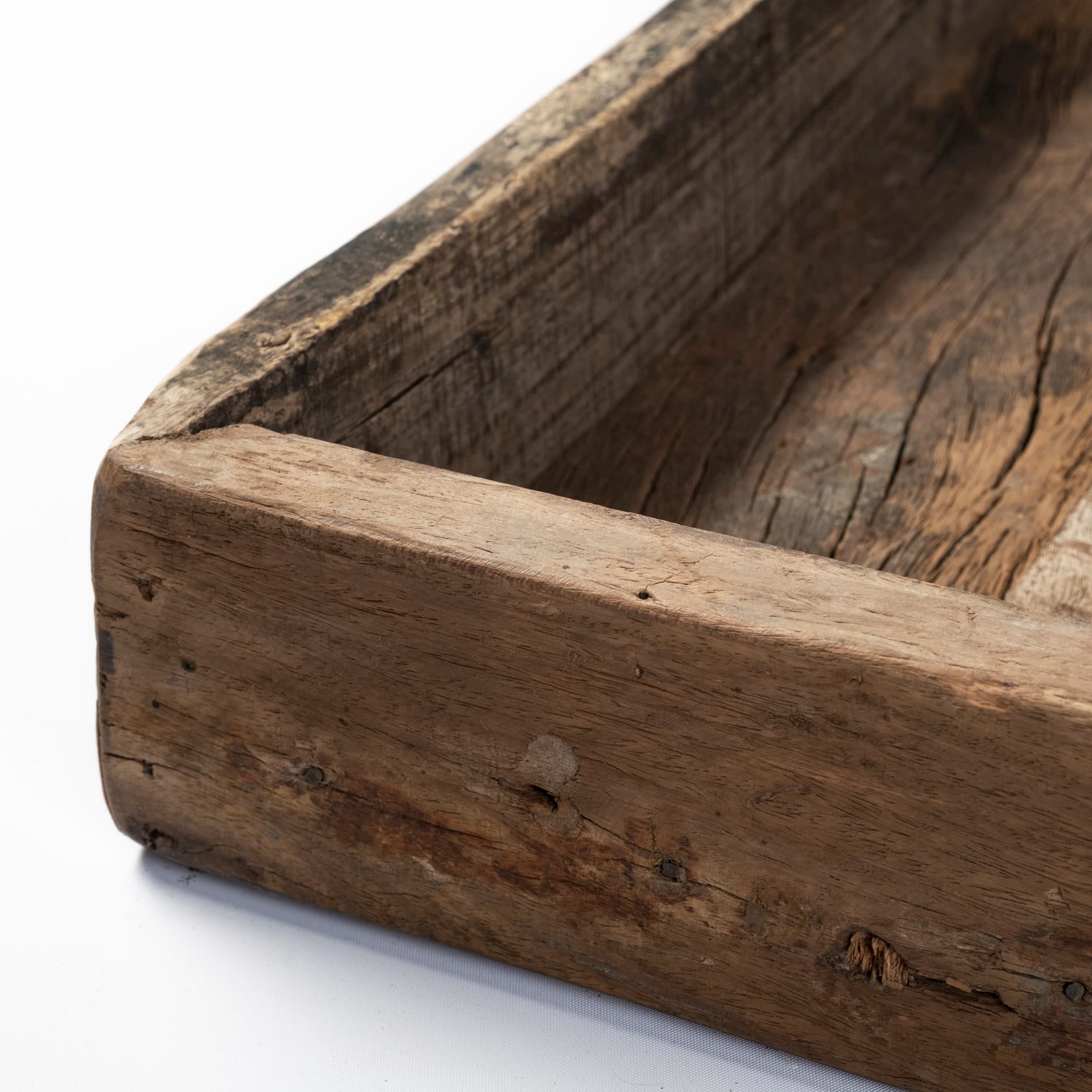 Carson (Large) 30L x 30W Brown Reclaimed Wood Tray — product photograph