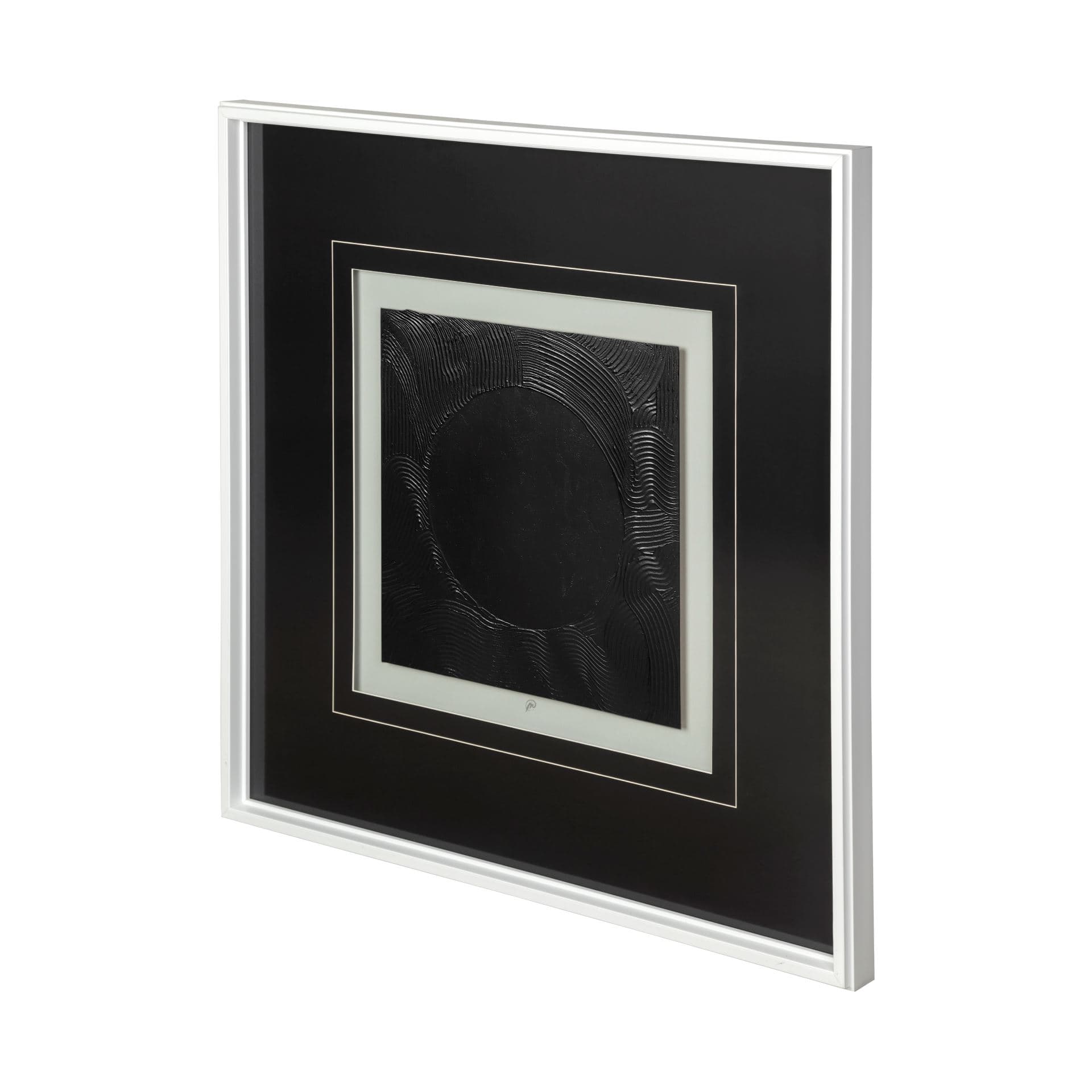 Shadowed Waves II by Studio M a handmade Original Framed Artwork under Glass — product photograph