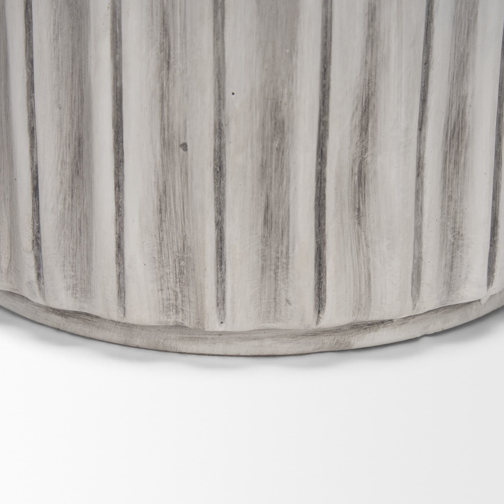 Ummi Small Off White w/ Gray Antiquing Ceramic Vase — product photograph