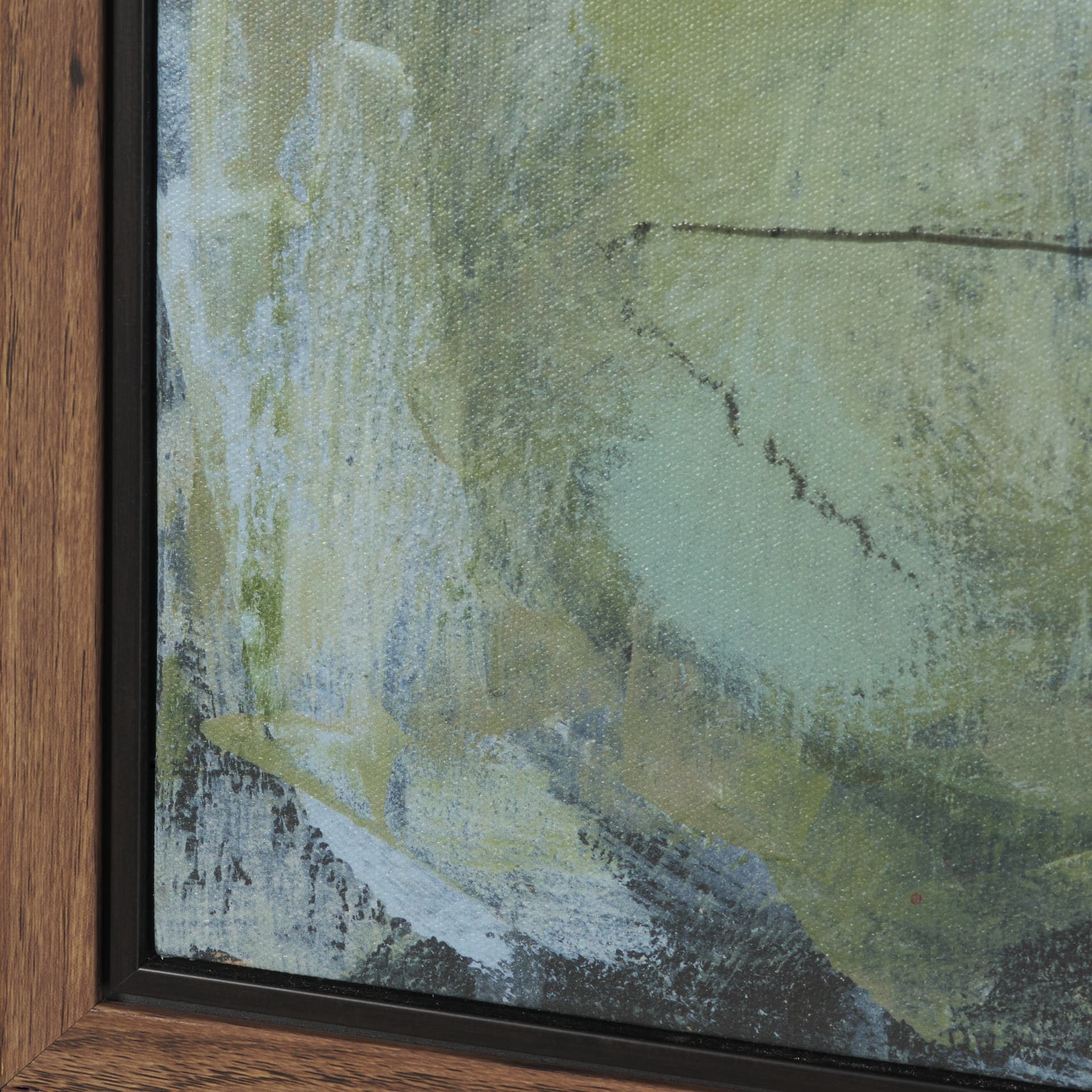 Posies II by Mercana Studio Hand-Embellished Textured Framed Canvas Artwork — product photograph
