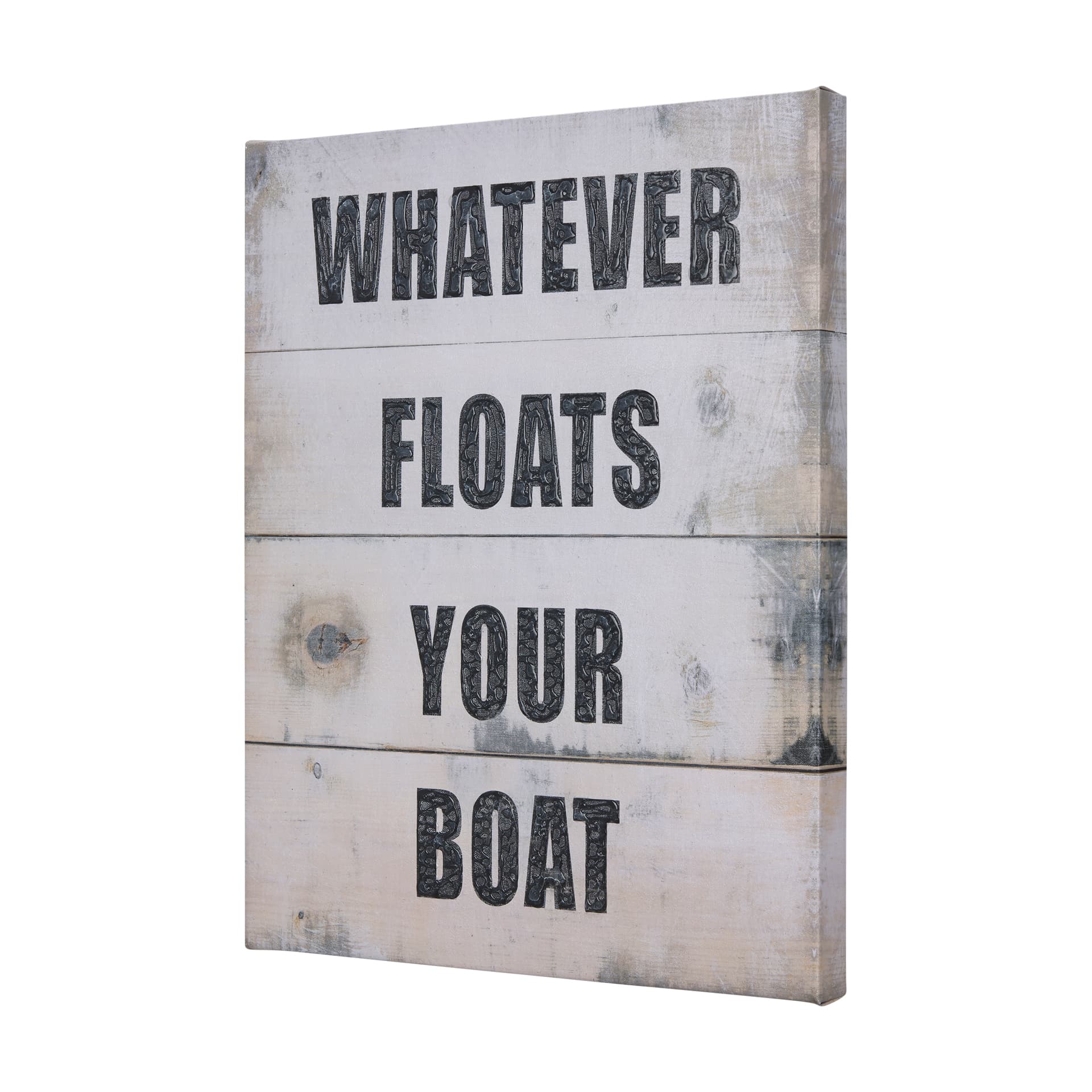 Float Your Boat by Mercana Studio a Hand Embellished Textured Canvas — product photograph