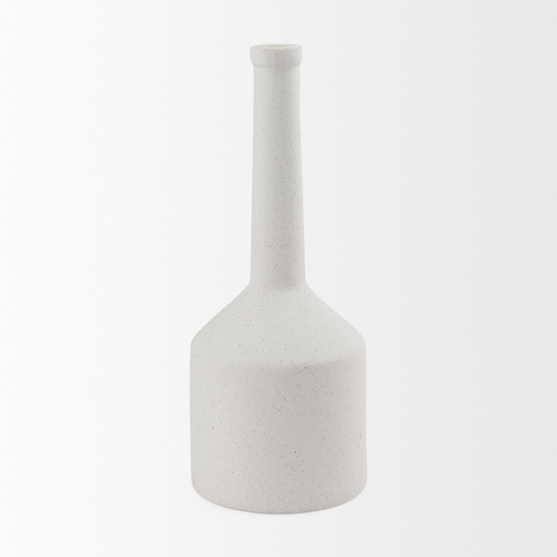 Burton 17.1H Large White Ceramic Jug Vase — product photograph