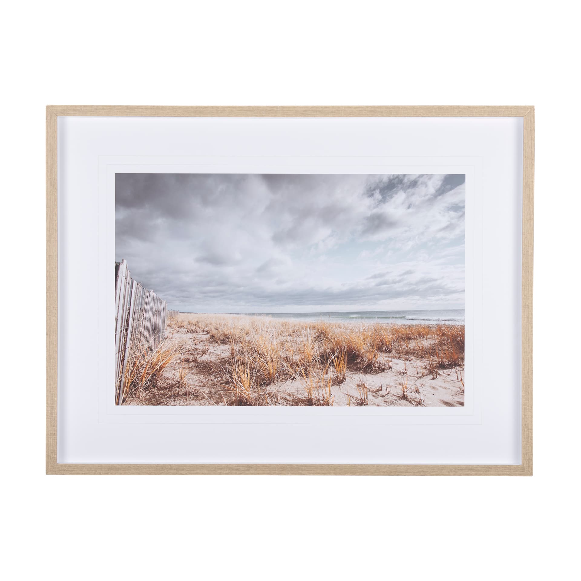 Atlantic Coast Afternoon by Mercana Studio Hand Embellished Framed Photo Art Print Matted under Glas — product photograph