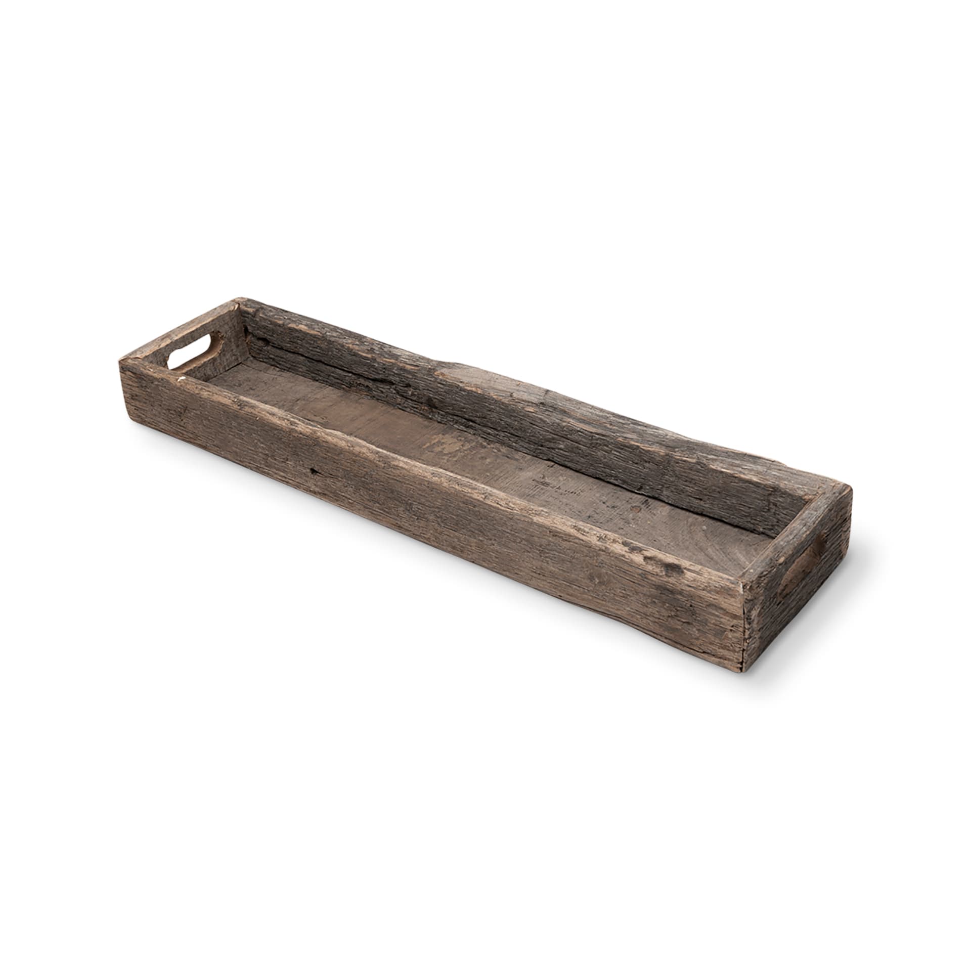 Vernon (Medium) 30L x 7W Brown Reclaimed Wood Tray — product photograph