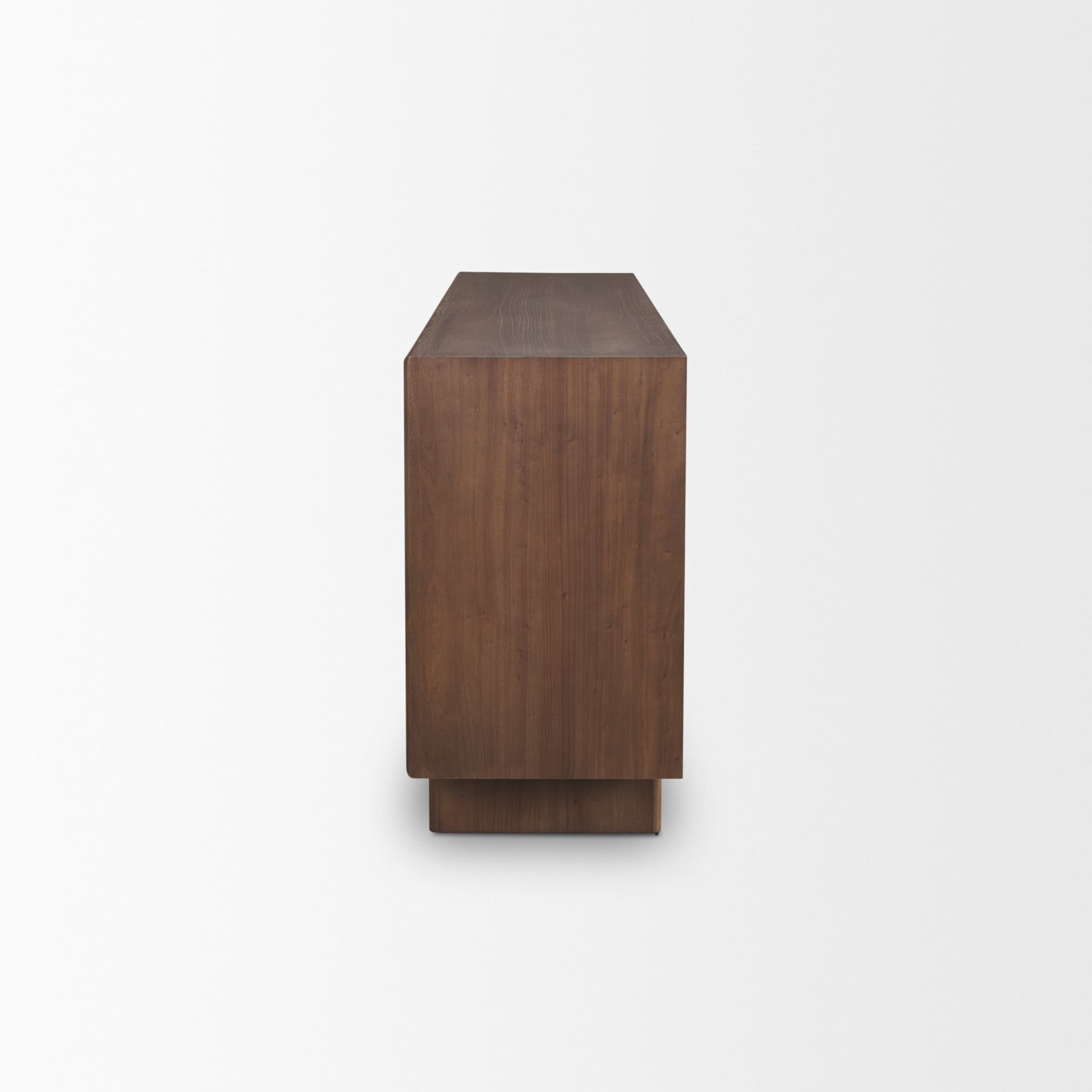 Varenna 4 Door Dark Brown Wood w/ Rope Handles Sideboard — product photograph