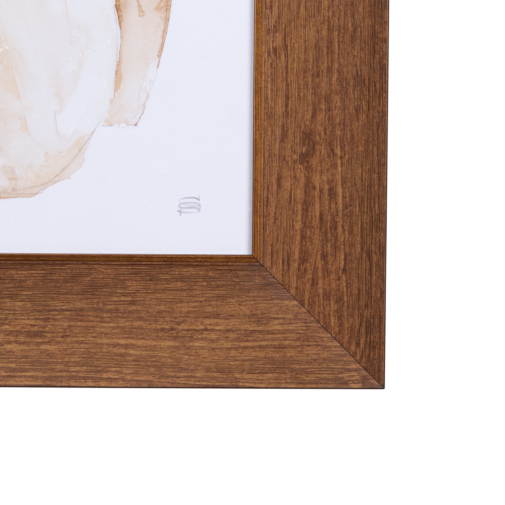 Vase Gray Pods by Mercana Studio a Hand Embellished Textured Framed Art Print — product photograph