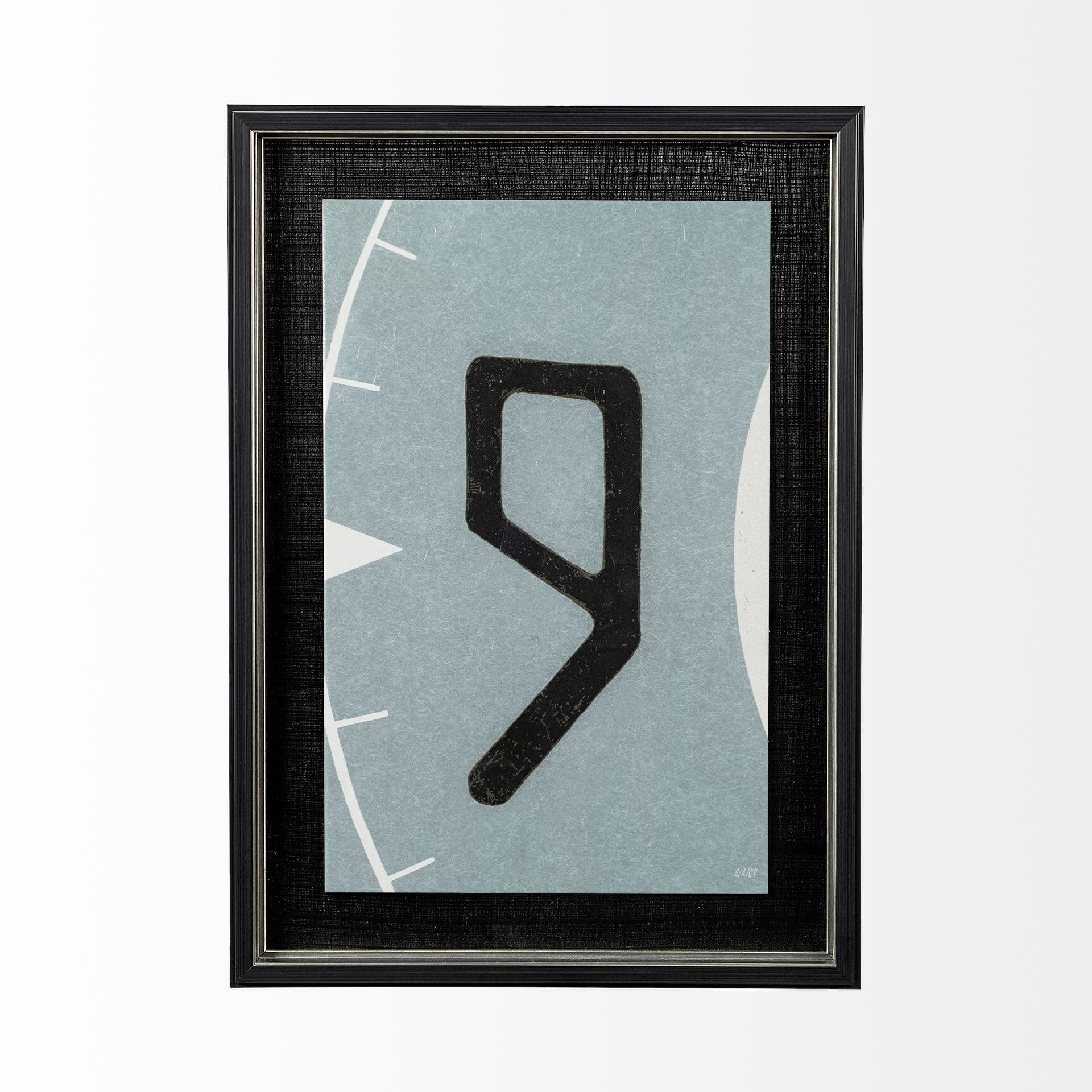 Value Collector 9 by Mercana Studio a Hand Embellished Textured Framed Art Print — product photograph