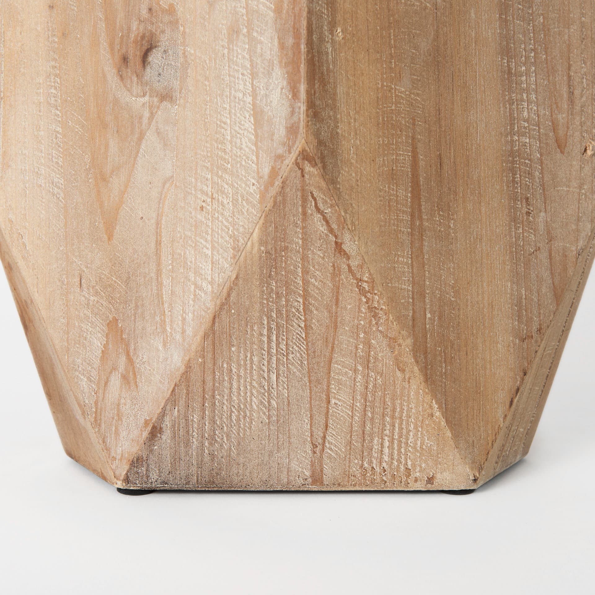 Allen I Large Natural Wooden Base Oval Vase — product photograph