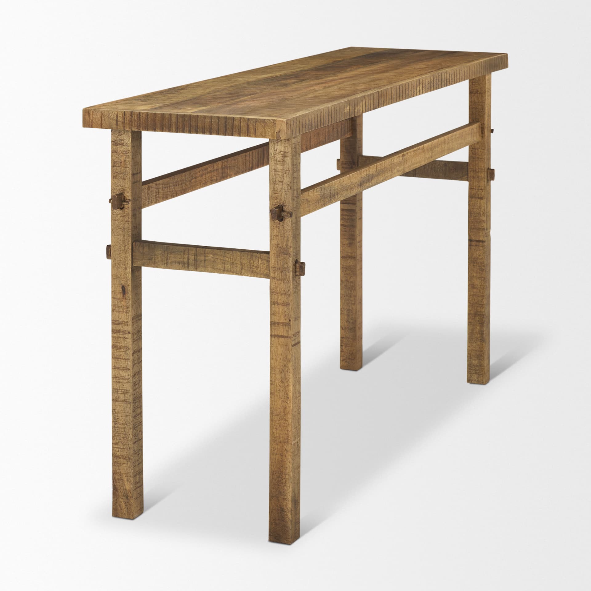 Rosie 54" Brown Wood Console Table — product photograph