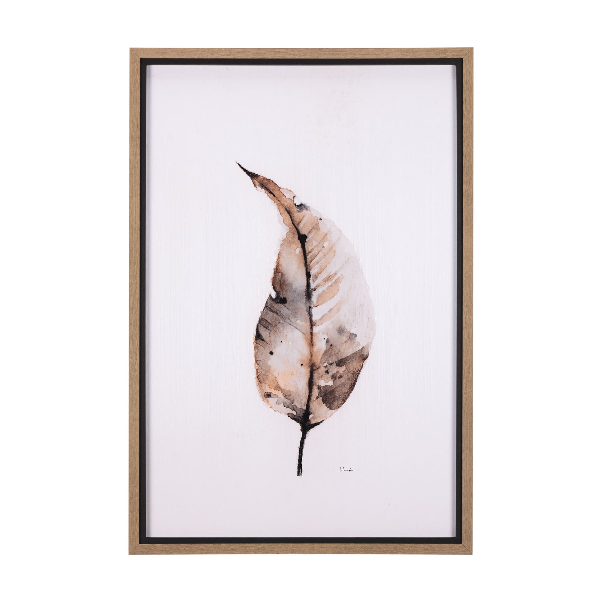 Autumn Message III by Mercana Studio a Hand Embellished Textured Framed Art Print — product photograph