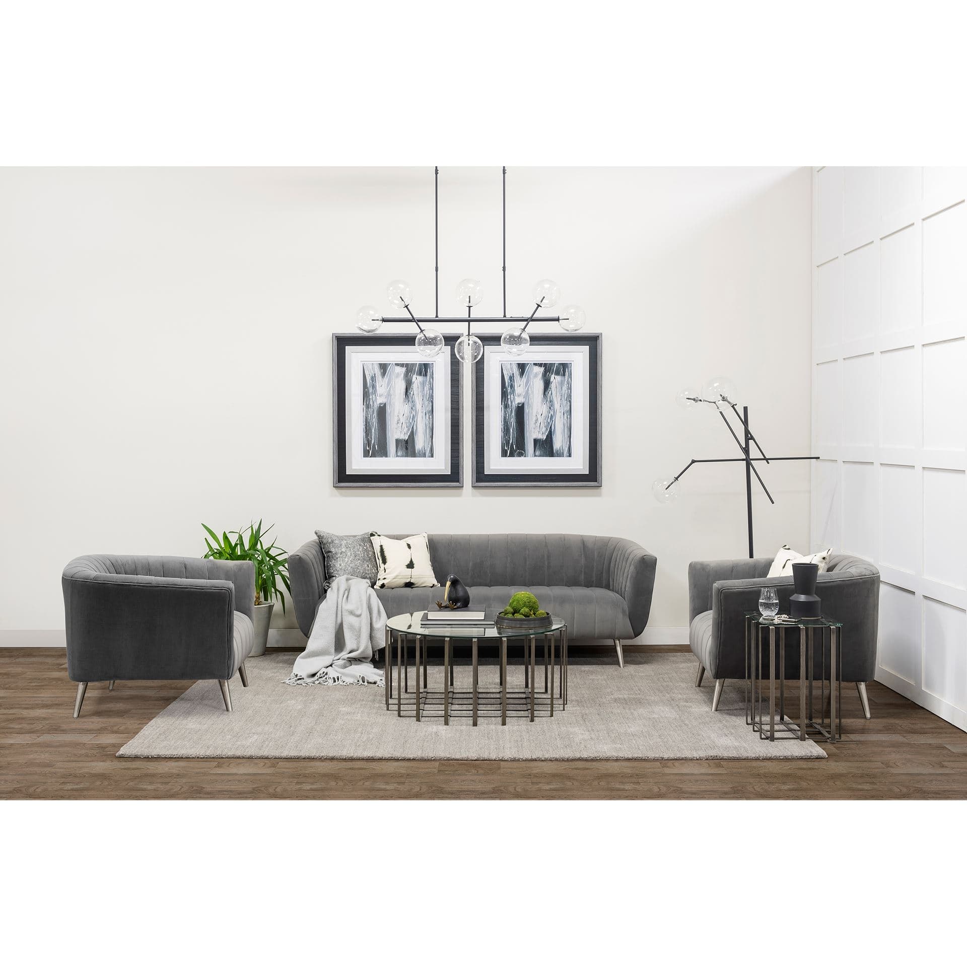 Glass Shower II by Barbara Mercado a Framed Art Print Matted under Glass — in a styled room